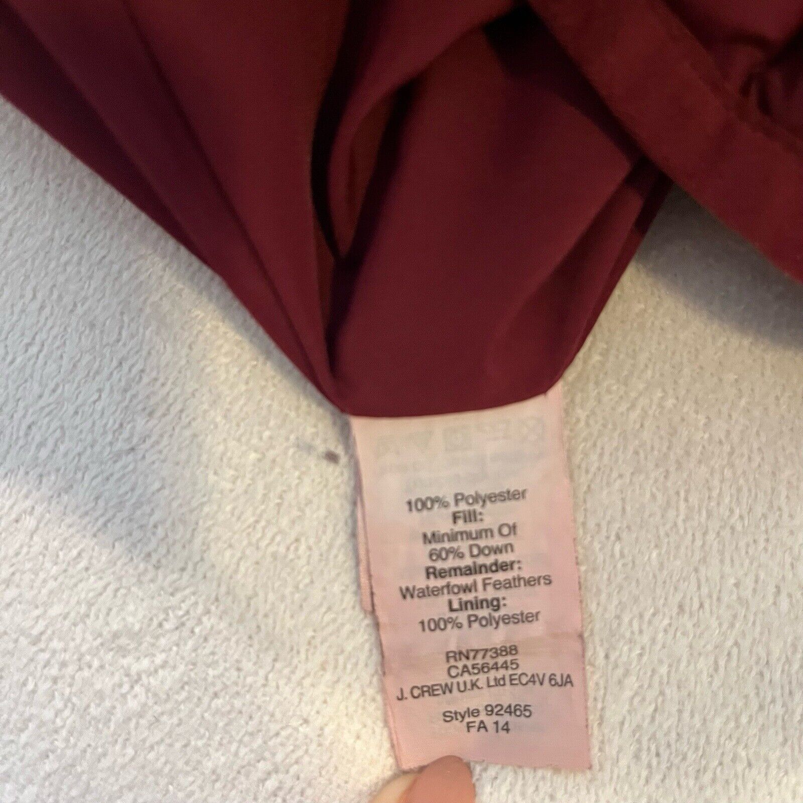J.Crew J Crew Womens Vest Red Quilted Excursion Puffer Full Zip Dow Size XS / US 0-2 / IT 36-38 - 9 Thumbnail