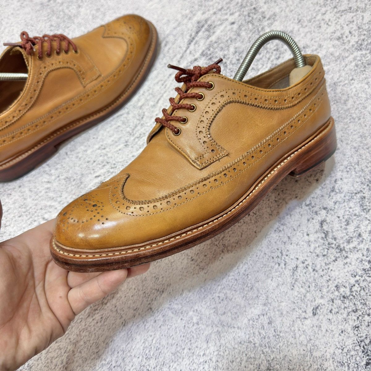 Other John White Tan Brown Welted Brogues US11.5 UK11 EU46 29.5cm Size US 11.5 / EU 44-45 - 10 Thumbnail