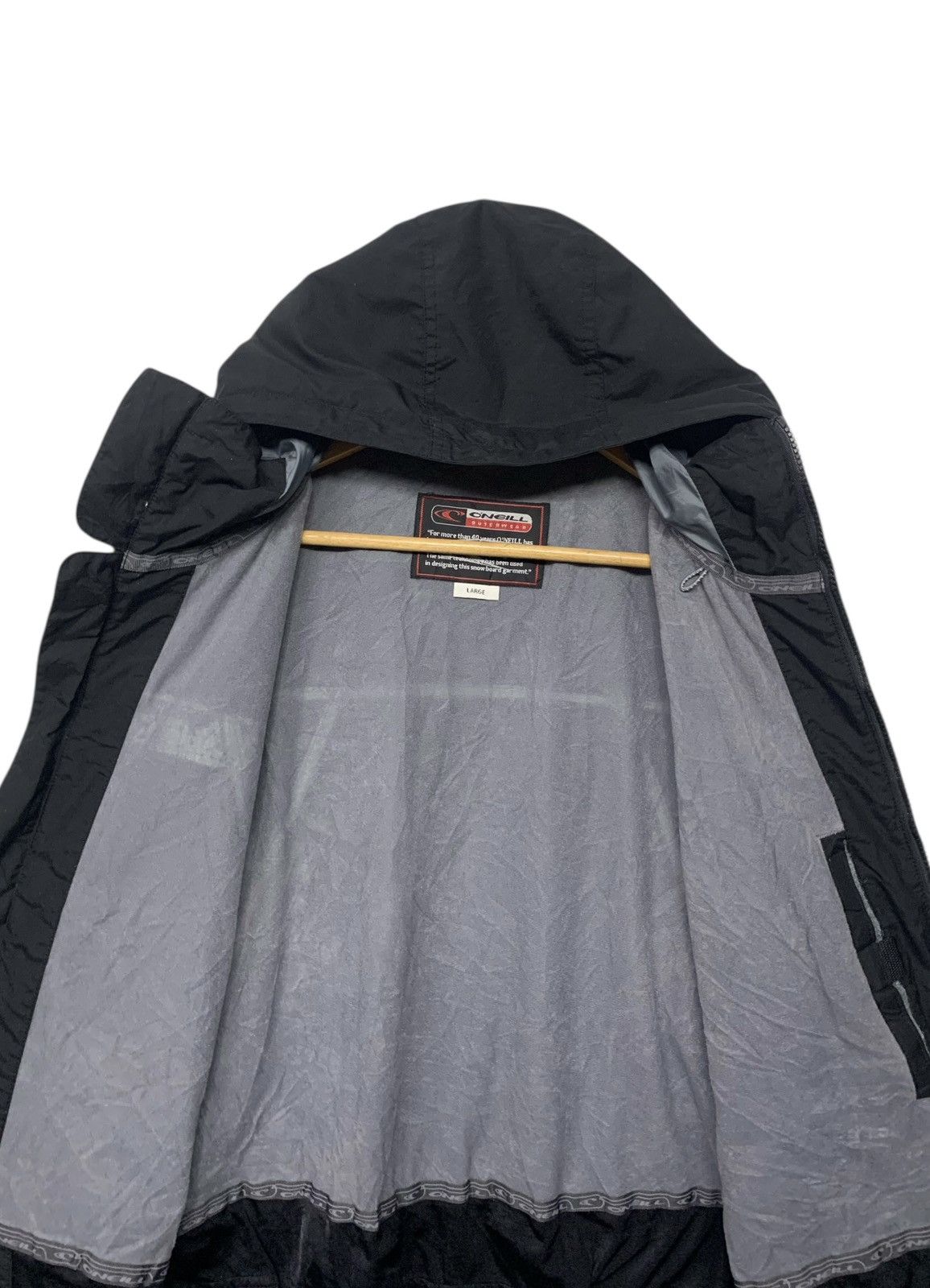 O'Neill Vintage 90's O'Neill Windbreaker Zipper Down Hoodie Jacket Size US L / EU 52-54 / 3 - 12 Thumbnail