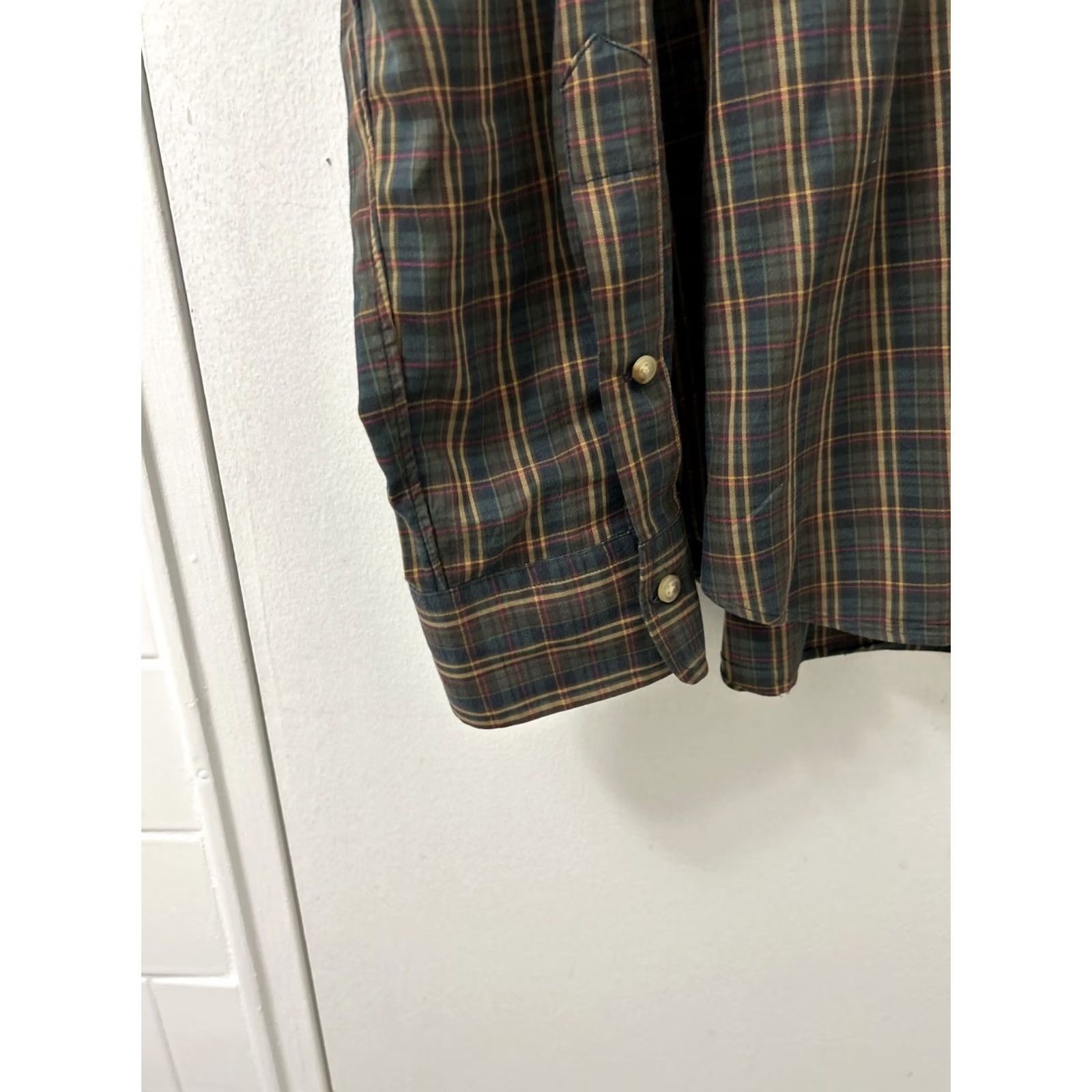 Ralph Lauren VINTAGE Polo Ralph Lauren Shirt Mens XL Brown Plaid Button-Down Long Sleeve Cotton Classic Fit Size US XL / EU 56 / 4 - 6 Thumbnail