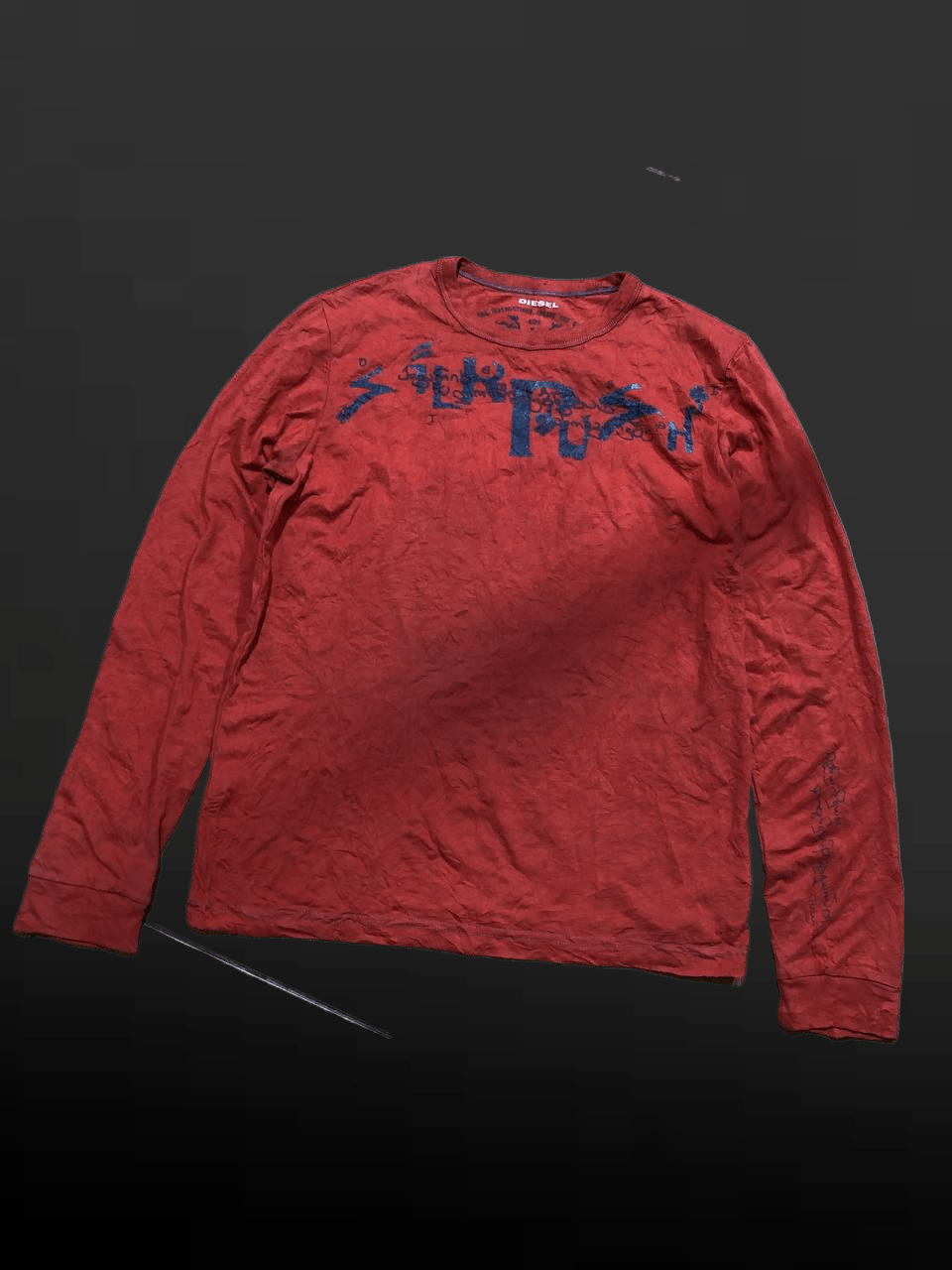 Diesel Diesel logo crewneck long sleeve cotton t-shirt Size US L / EU 52-54 / 3 - 1 Thumbnail