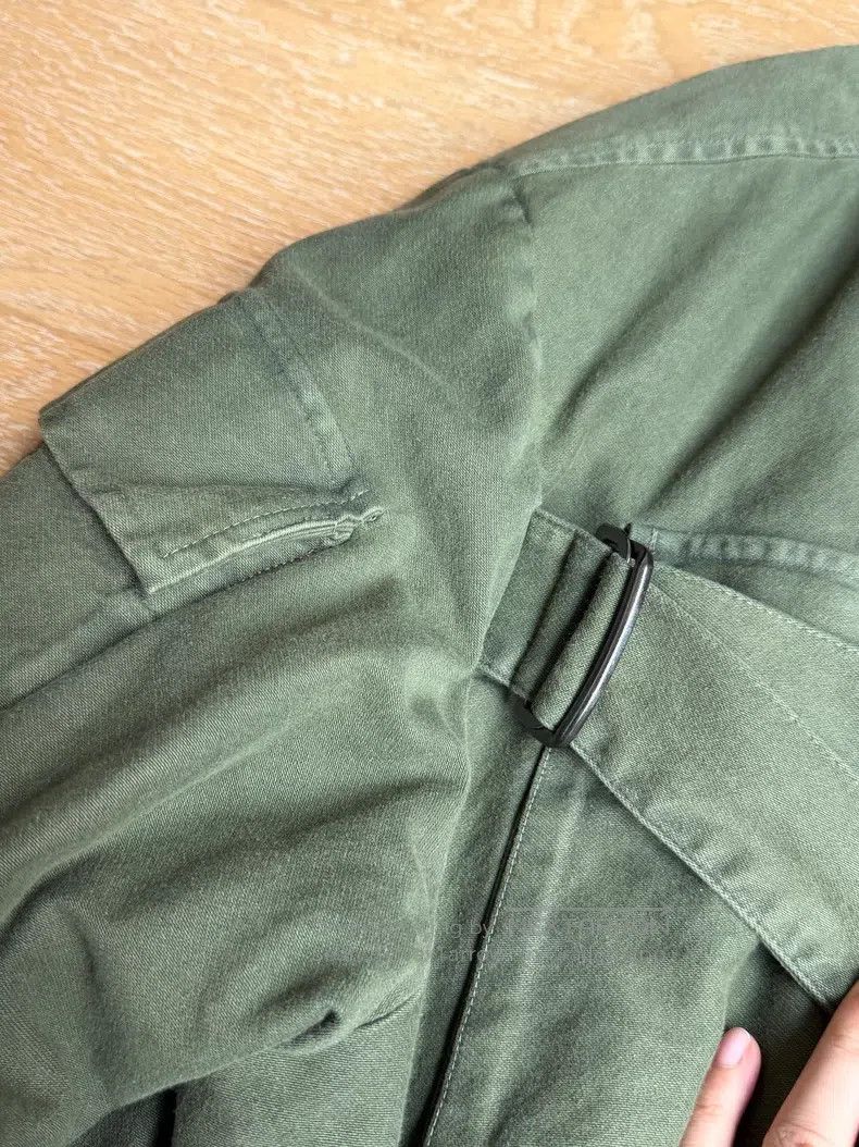 Dries Van Noten Dries Van Noten Military Green Chest Tie Multi-Pocket Jack Size L / US 10 / IT 46 - 4 Thumbnail