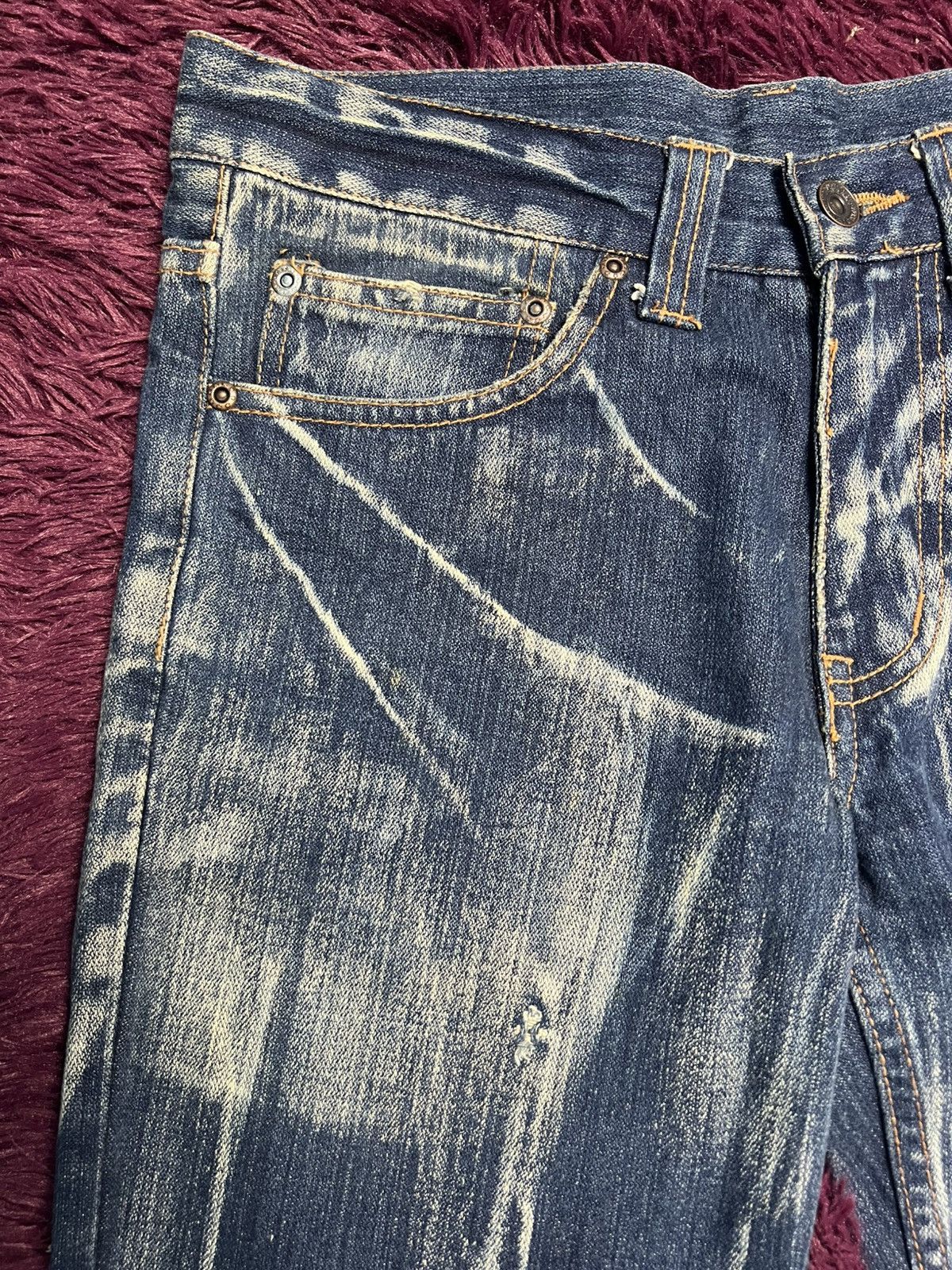 Japanese Brand World Jeans International Japanese Brand Distressed (45) Size US 31 - 3 Thumbnail