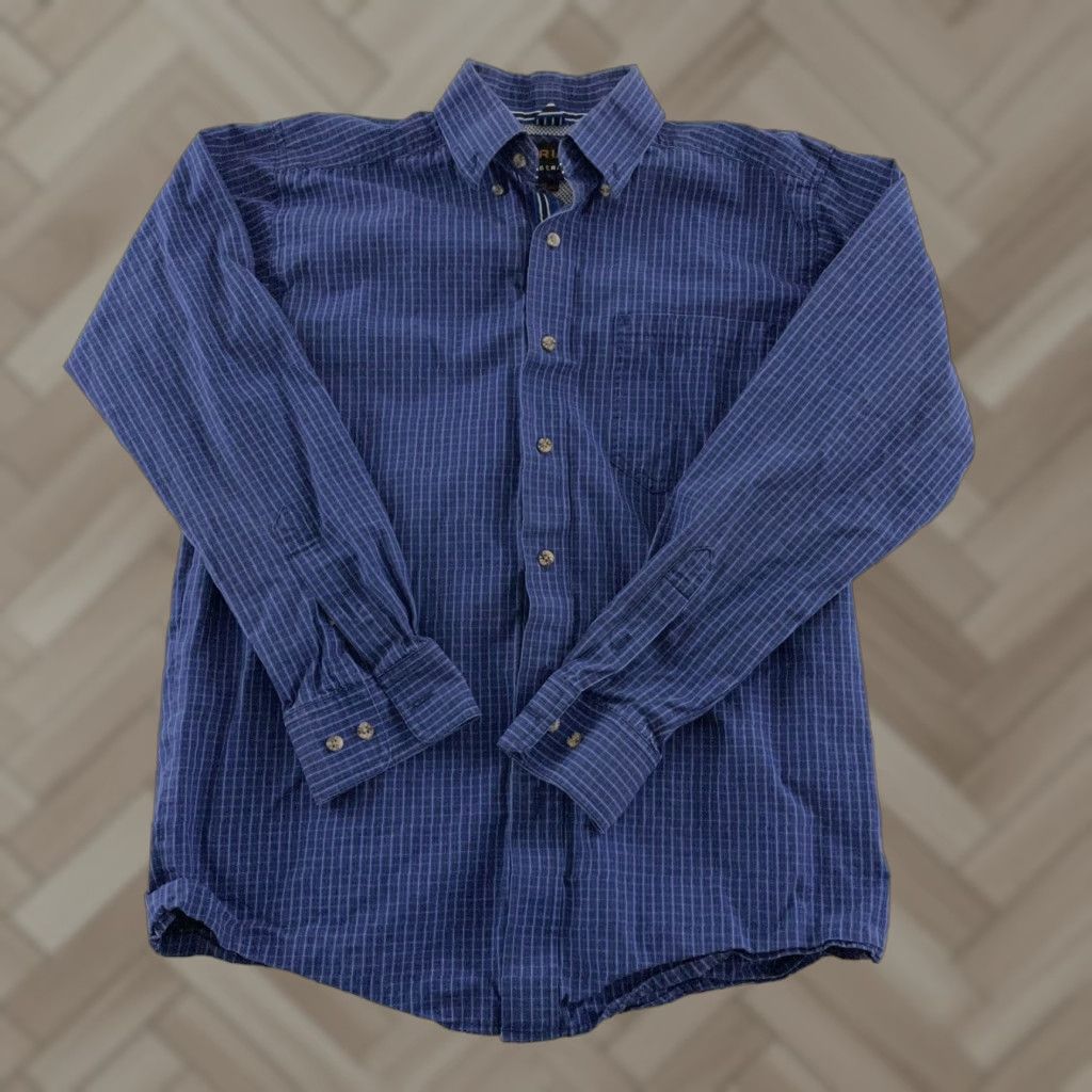 Ariat Ariat Pro Series Plaid Long Sleeve Button-Up Shirt Men's S Blue Size US S / EU 44-46 / 1 - 1 Thumbnail