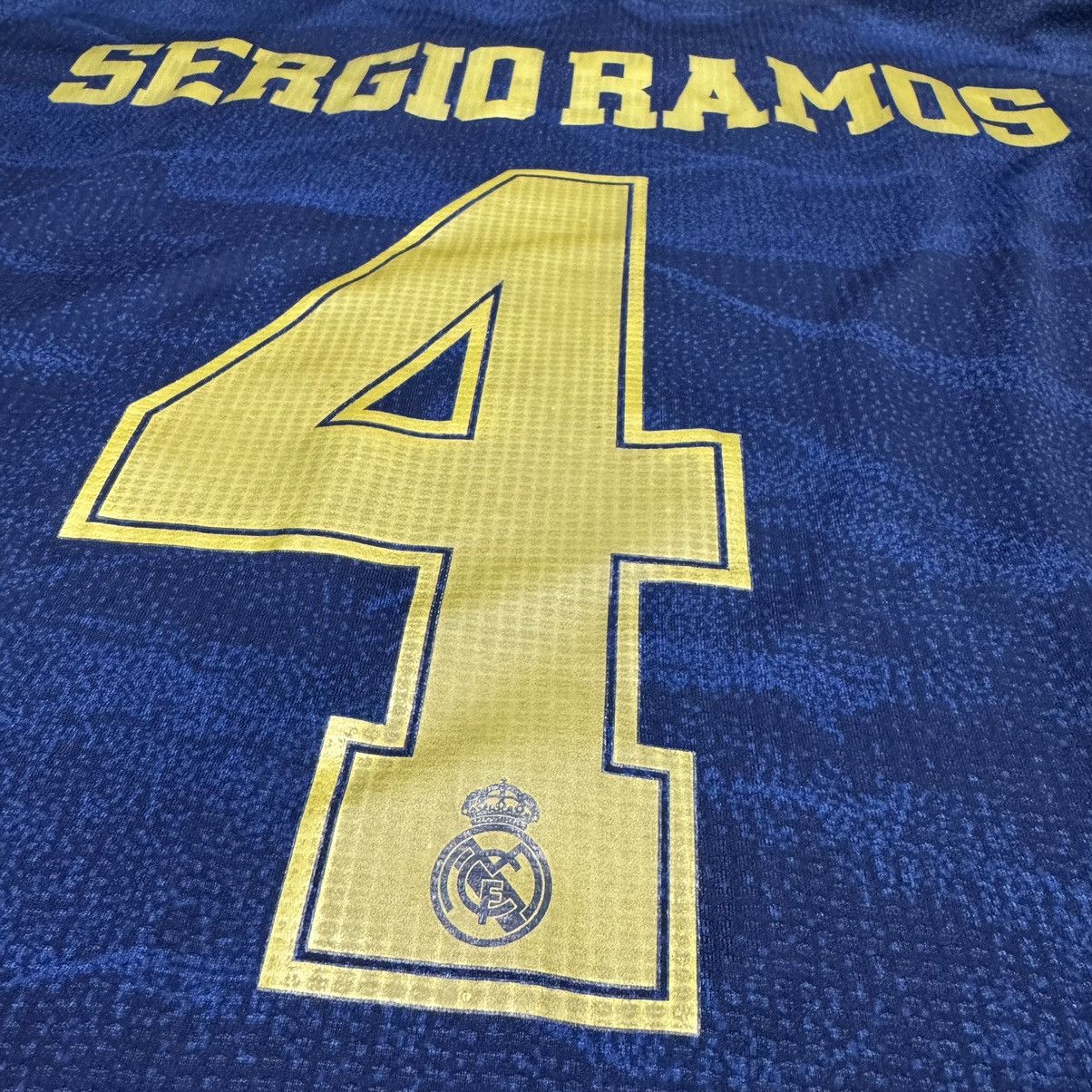 Adidas Real Madrid 19/20 L/S player issue away shirt 4 Sergio Ramos Size US M / EU 48-50 / 2 - 8 Thumbnail