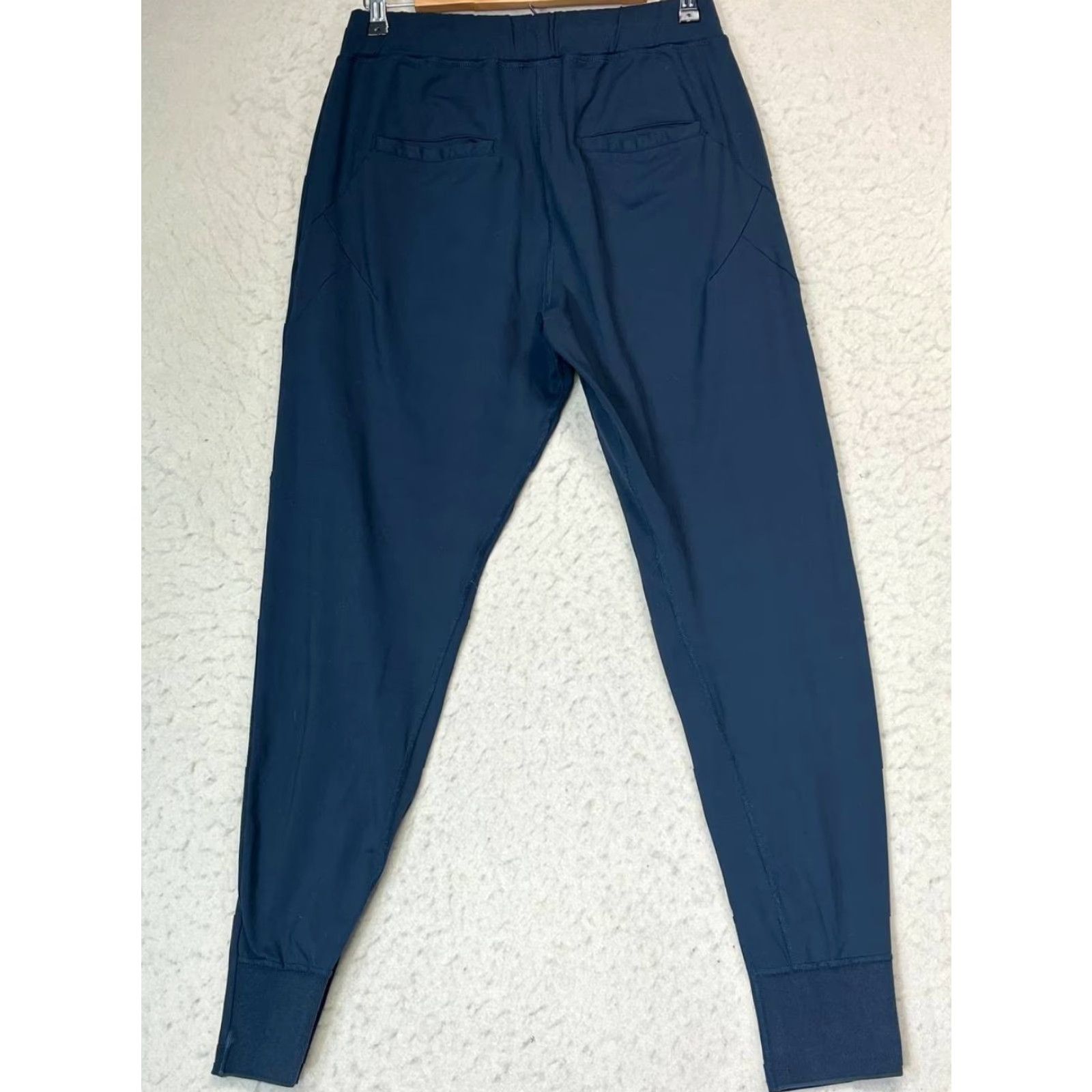 Vintage Alphalete Pants Mens Medium Blue Tech Joggers Performance Work Out Slash Pocket Tapered Regular Knit Polyester Exam: No extra text, just title. Size US 31 - 2 Thumbnail