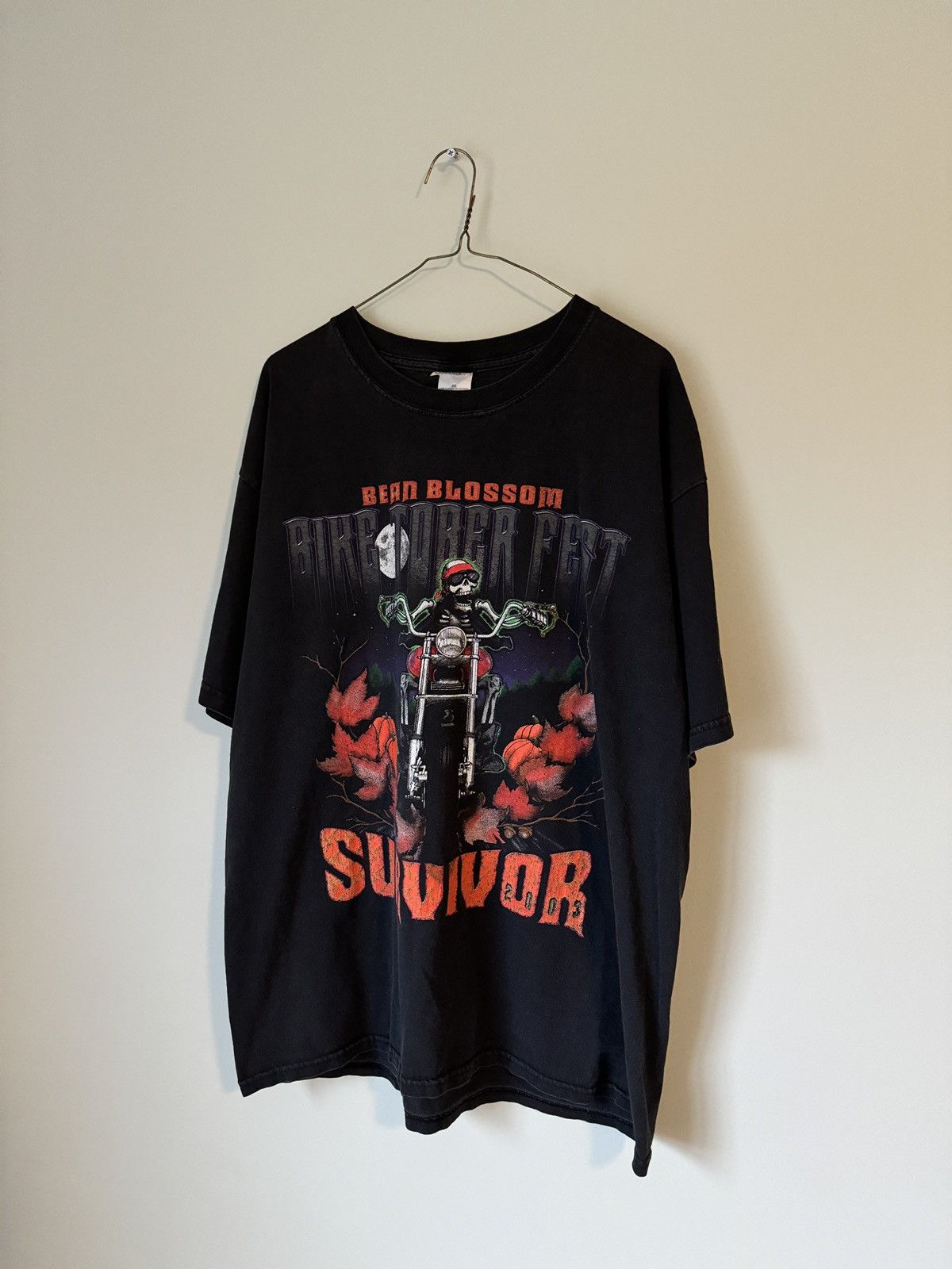 Vintage Biketoberfest Halloween Biker Shirt ERD Grunge WCC Size US XL / EU 56 / 4 - 3 Thumbnail