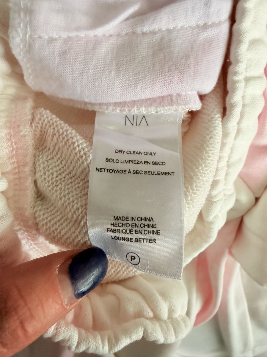 Other Nia white and pink tie dye cotton joggers size XS NWT Size 26" / US 2 / IT 38 - 6 Thumbnail