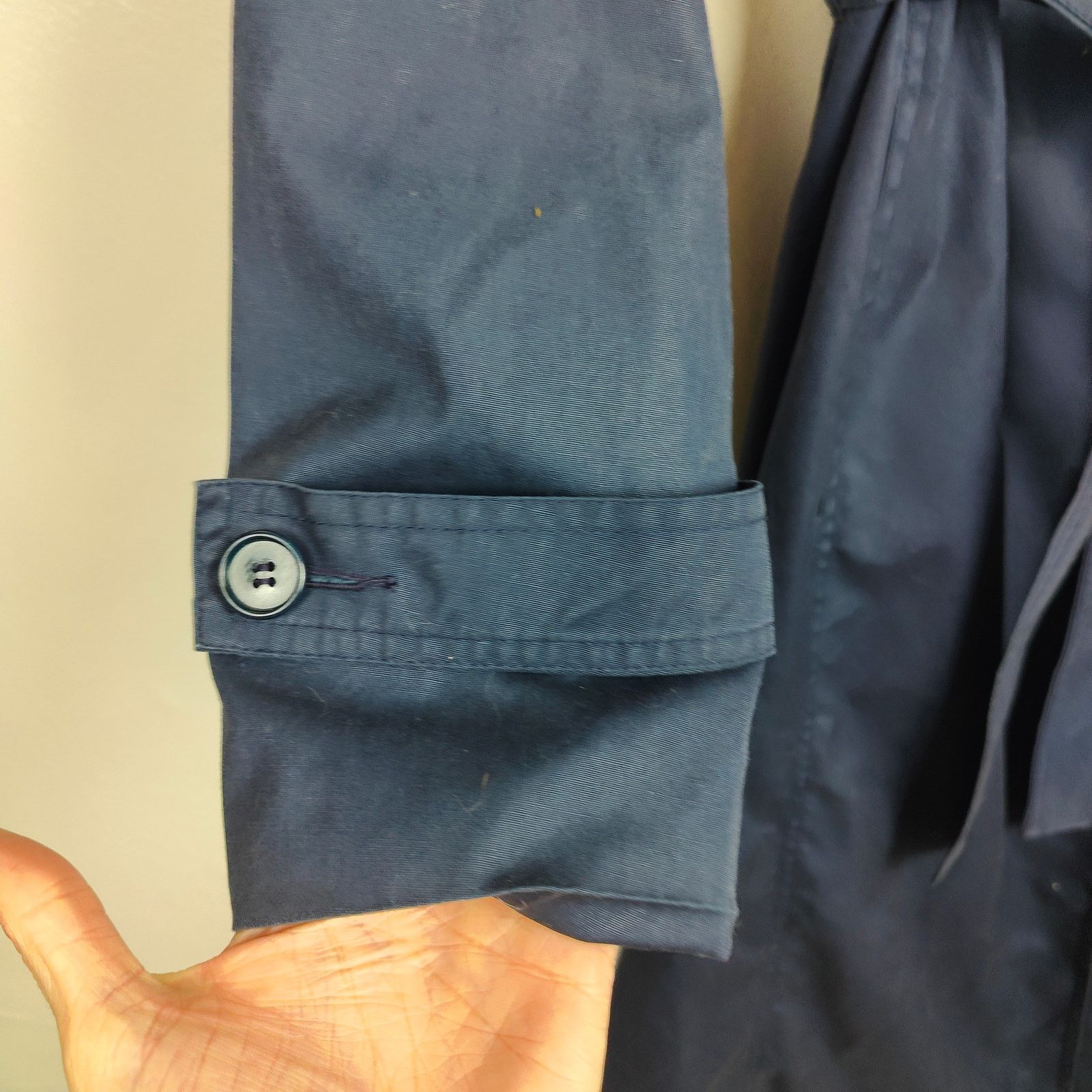 Other Vintage 1960s Akylon Paris Trench Coat Womens 40 US 8 BLue Size M / US 6-8 / IT 42-44 - 4 Thumbnail