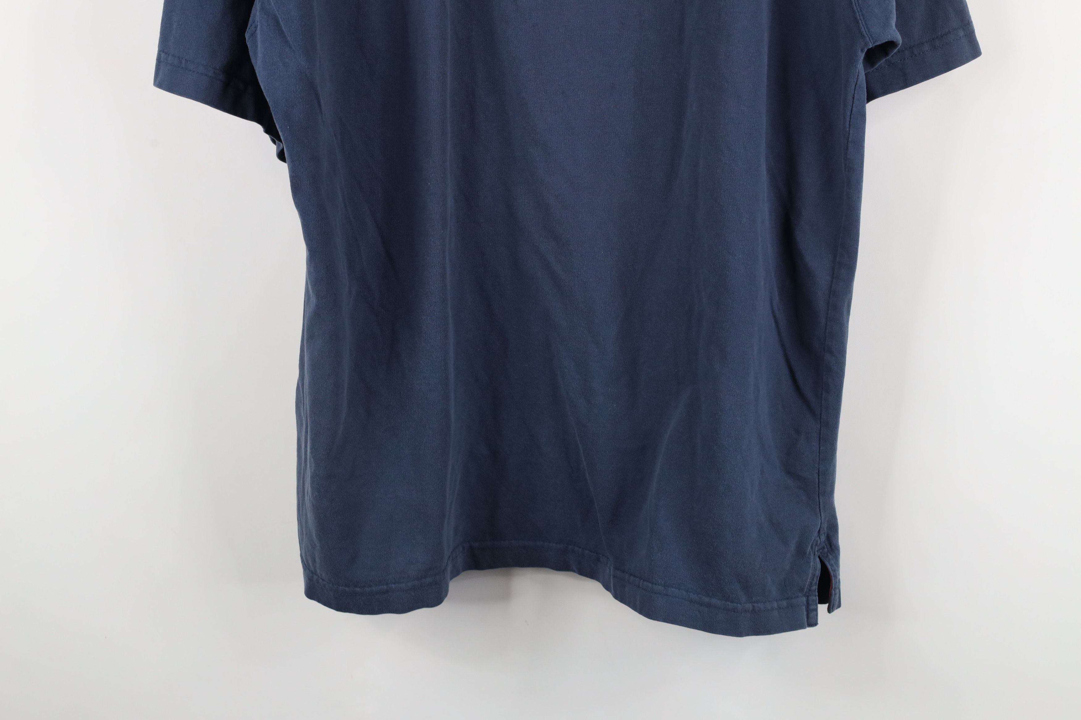 Dickies × Vintage Vintage Dickies Blank Short Sleeve Henley T-Shirt Blue Size US L / EU 52-54 / 3 - 12 Thumbnail