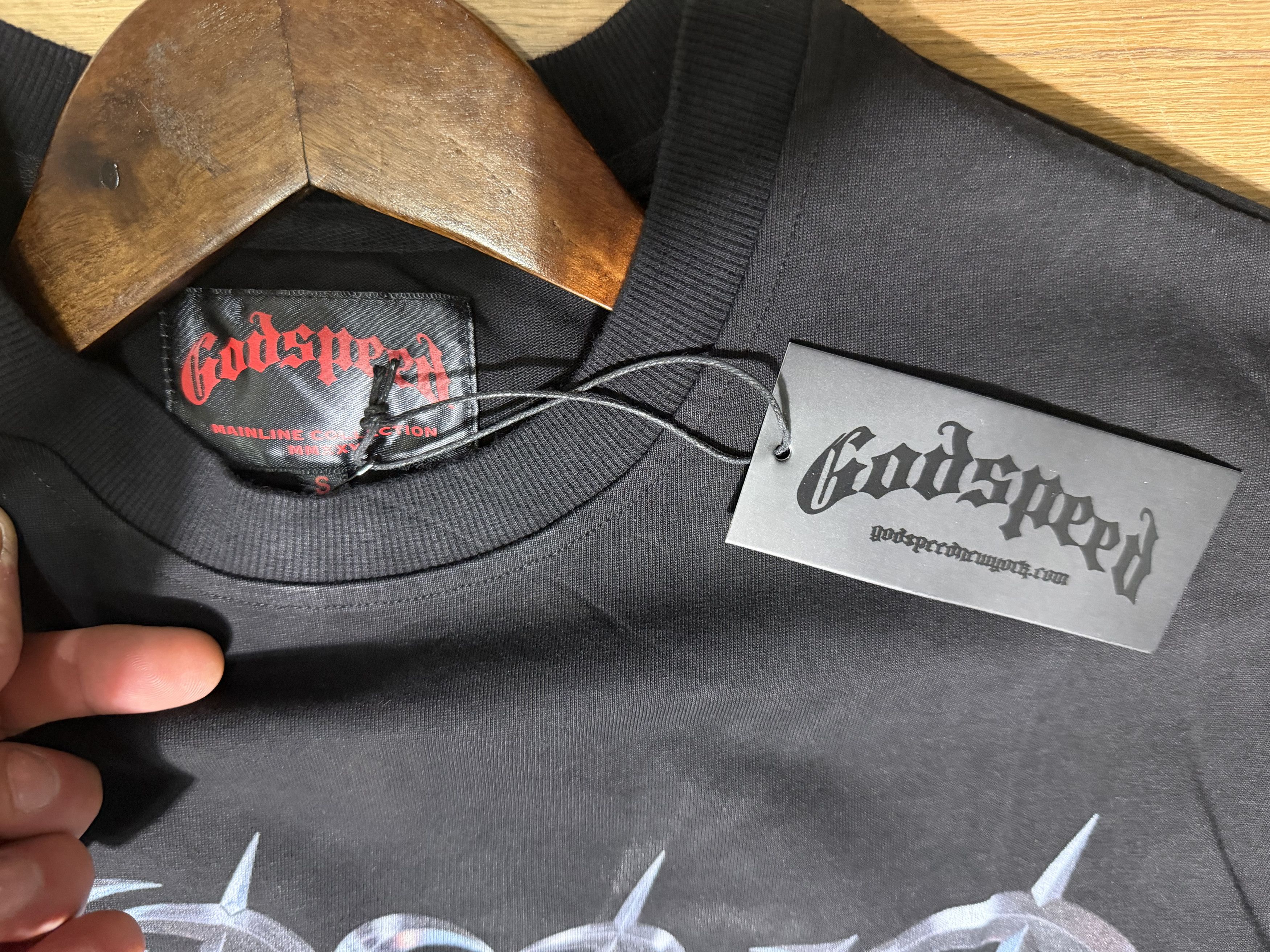 Godspeed godspeed new age logo tee black Size US L / EU 52-54 / 3 - 3 Thumbnail