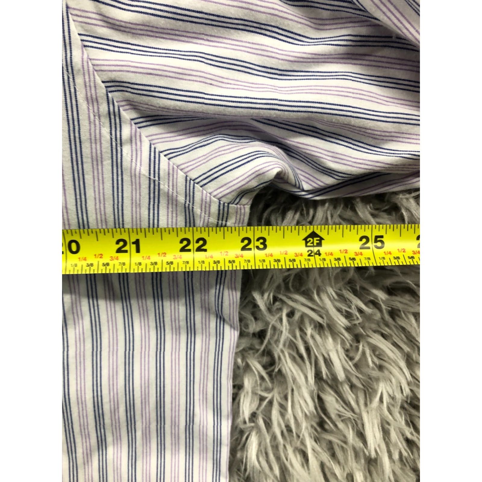 Chaps Chaps Shirt Mens L Long Sleeve Button-Down Collar Striped Wrinkle Free Knit Easy Care Classic Modern Tailored Size US L / EU 52-54 / 3 - 4 Thumbnail