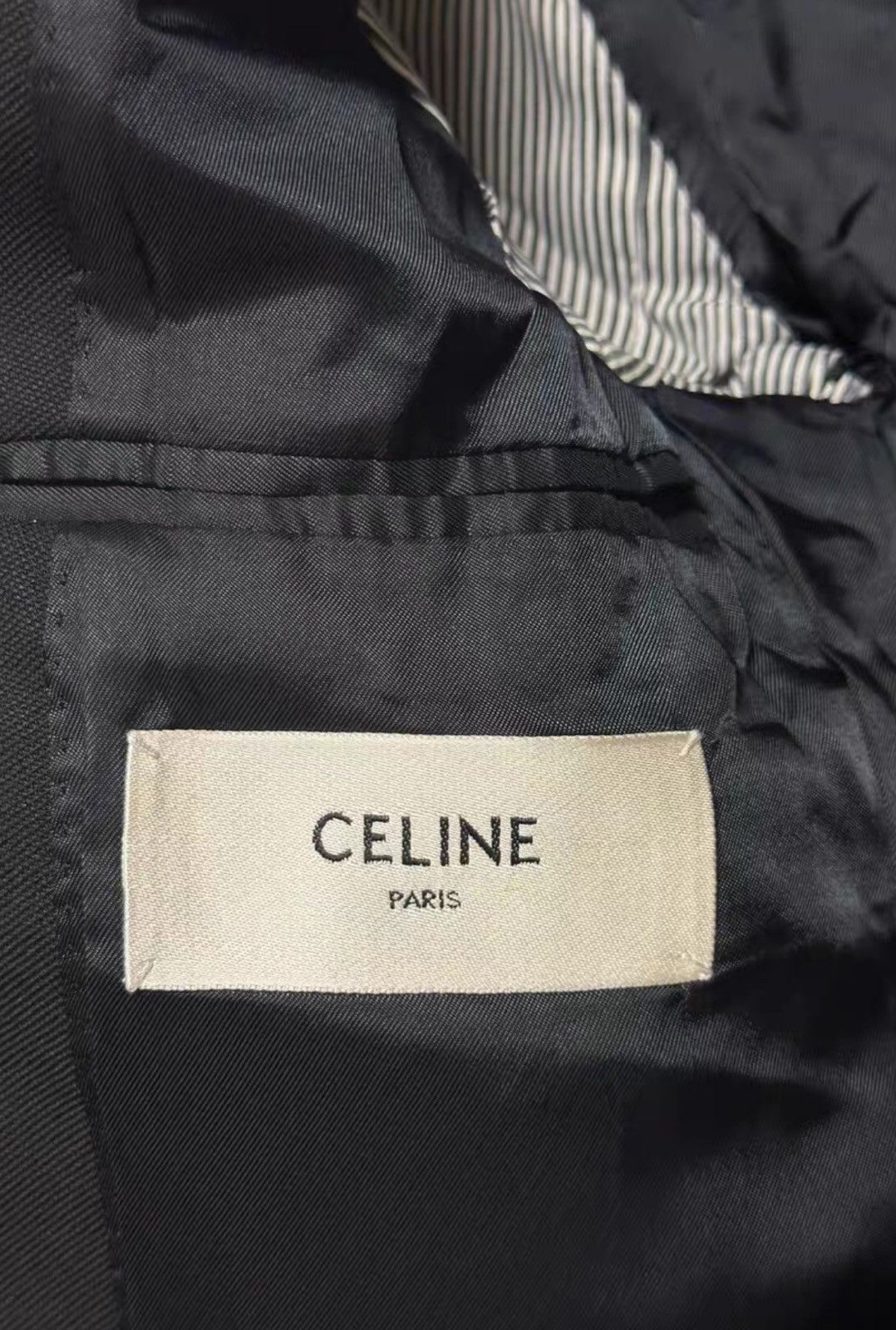 Celine Celine Women’s Black Basic Suit Jacket – Wool Blazer Size S / US 4 / IT 40 - 4 Thumbnail