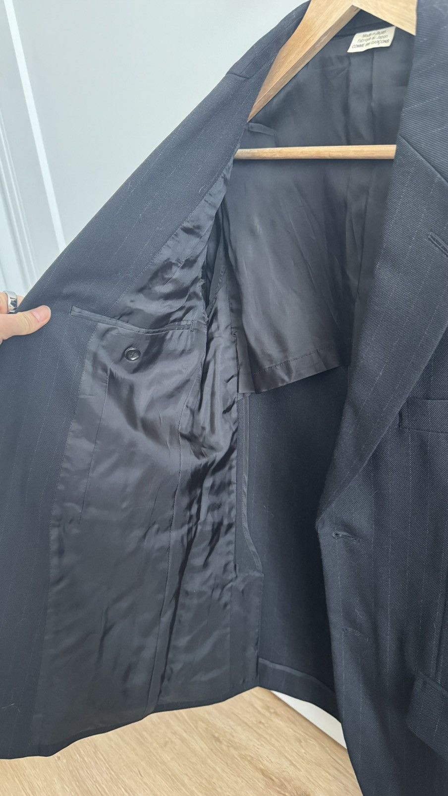 Comme des Garcons Comme des Garçons Homme Deux black blazer with satin lining Size US S / EU 44-46 / 1 - 5 Thumbnail