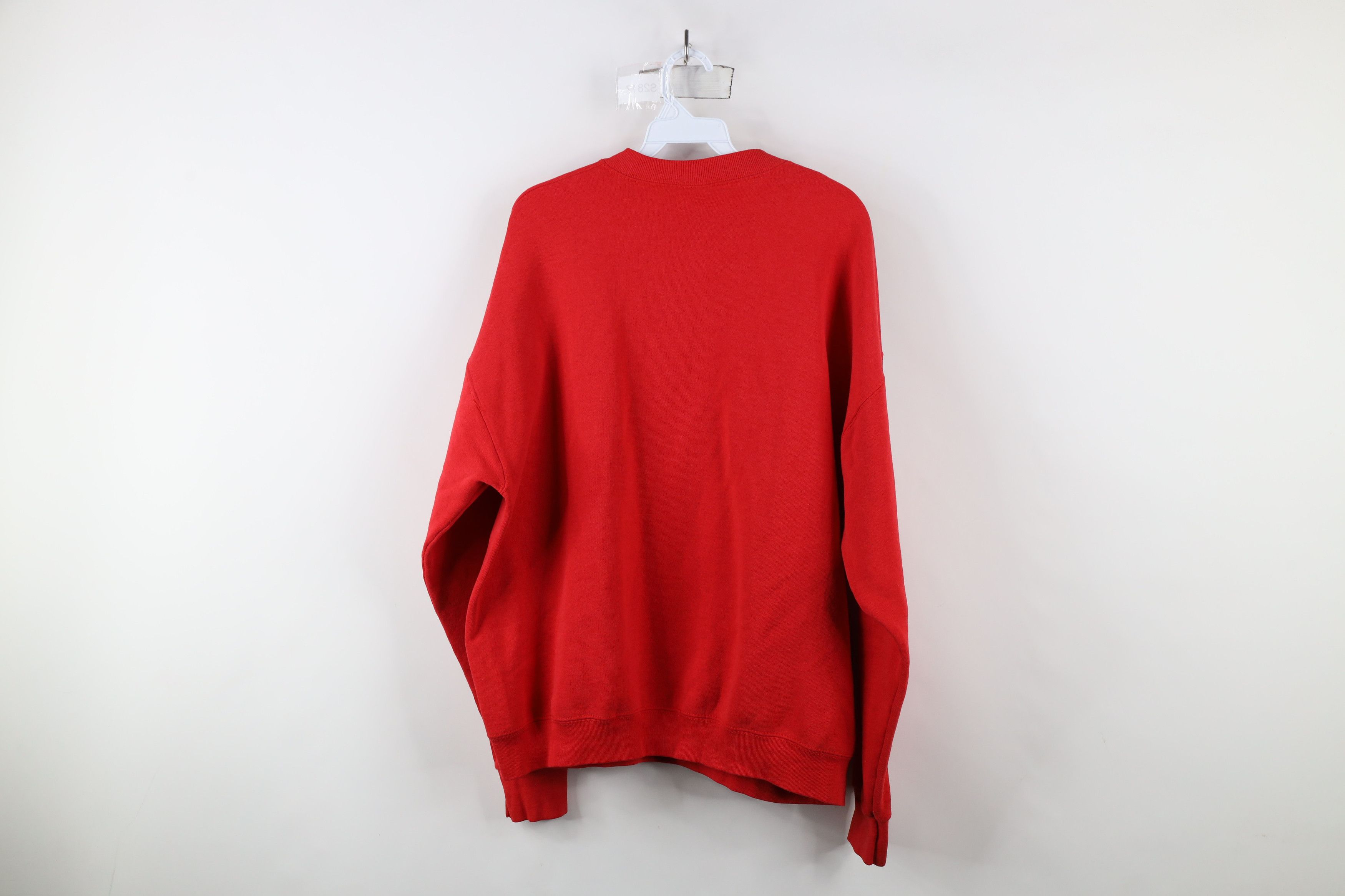 Disney × Vintage Vintage 90s Disney Mickey Mouse Crewneck Sweatshirt Red USA Size US XL / EU 56 / 4 - 11 Thumbnail