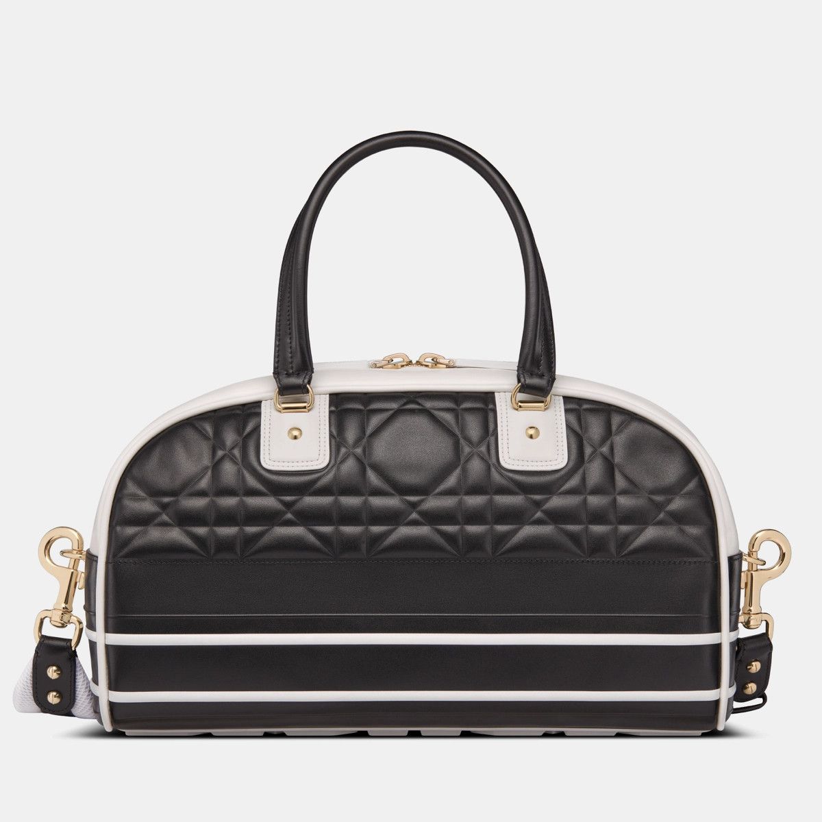 Dior o1bcso1str1124 Size: OS /Vibe Zip Bowling Bag in Black/White Size ONE SIZE - 5 Thumbnail