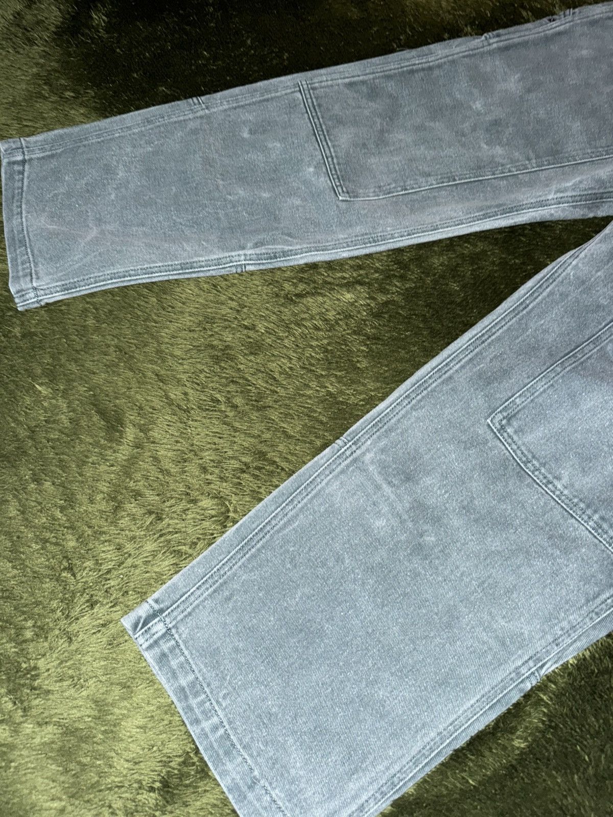 Japanese Brand [34] Customellow Washed Double Knee Carpenter Pants Teal Size US 34 / EU 50 - 6 Thumbnail