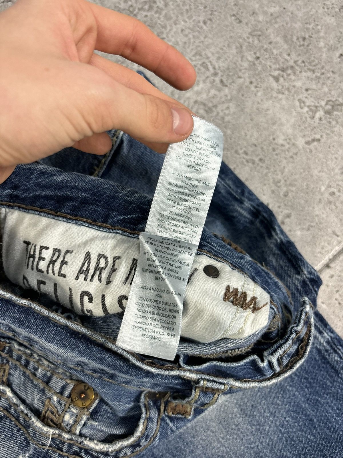 Japanese Brand × True Religion 2000s Japanese Faded Denim Pants True Religion Y2K Trendy Size US 36 / EU 52 - 12 Thumbnail
