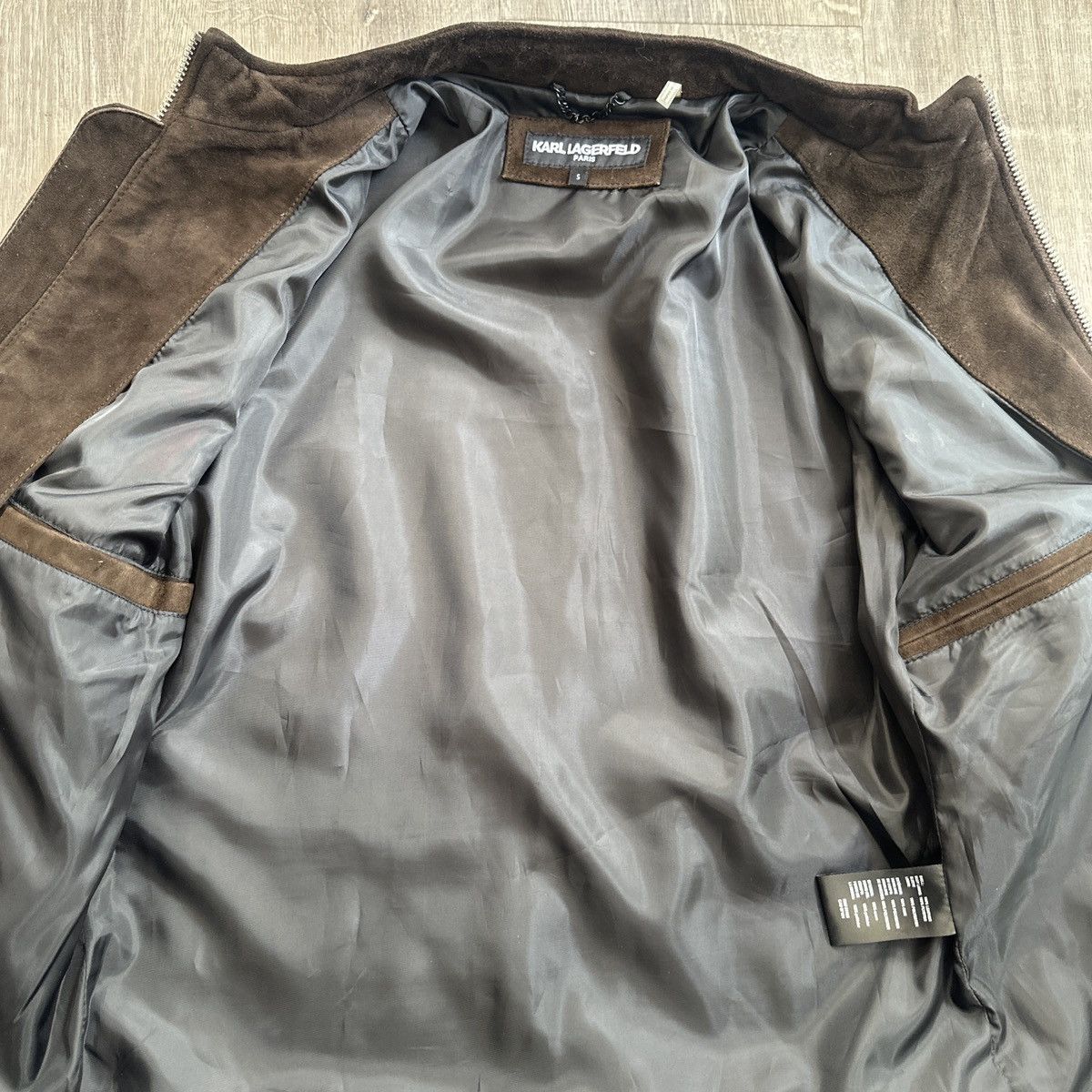 Karl Lagerfeld Karl Lagerfeld Paris Brown Suede Leather Jacket Size US S / EU 44-46 / 1 - 3 Thumbnail