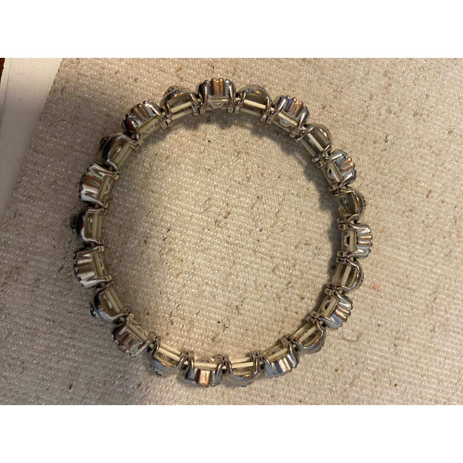 Other Shimmery rhinestone bracelet silver tone Size ONE SIZE - 3 Thumbnail