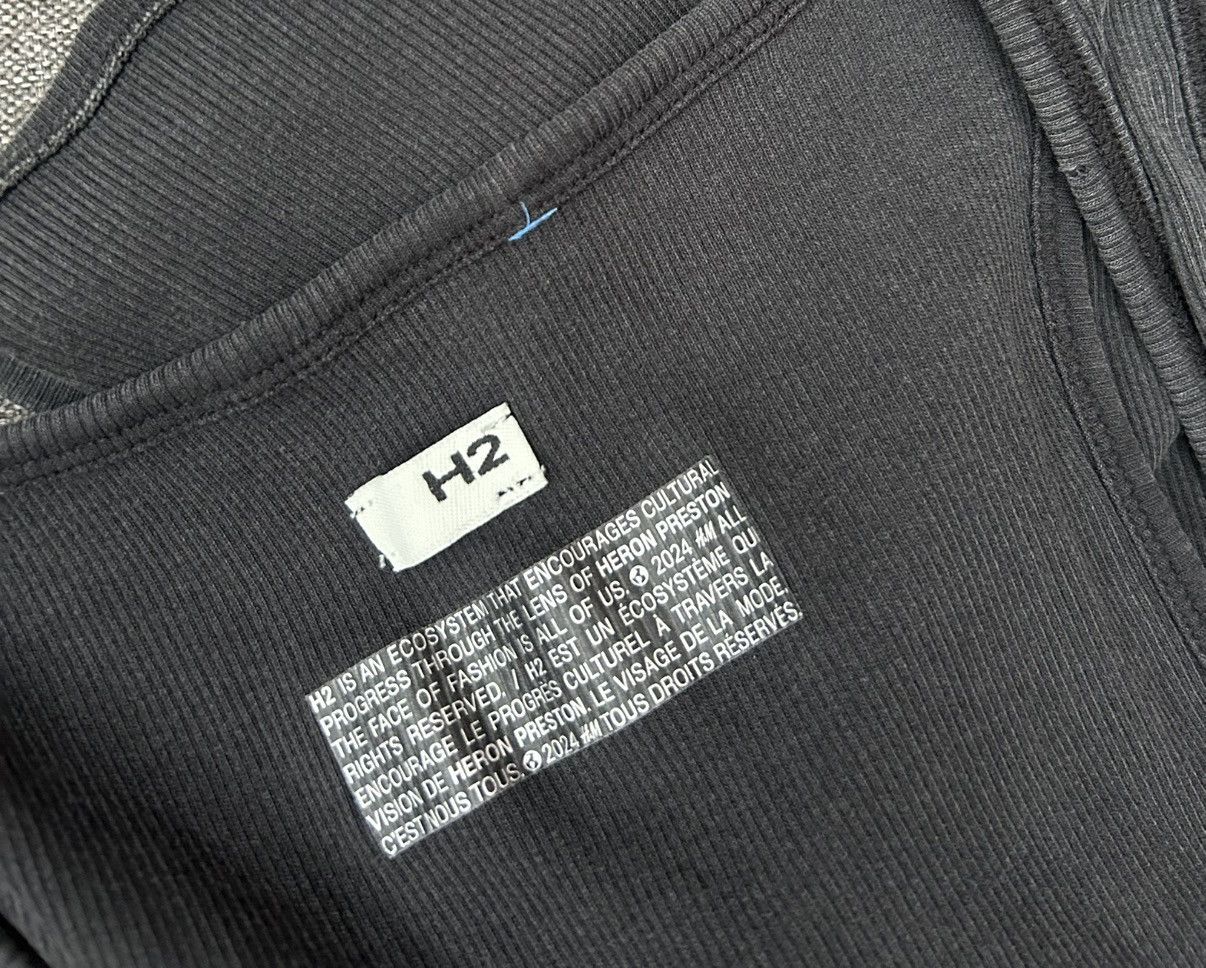 H&M × Heron Preston H2 by Heron Preston X H&M Cotton Rib Tank Top Washed Black Size US S / EU 44-46 / 1 - 7 Thumbnail