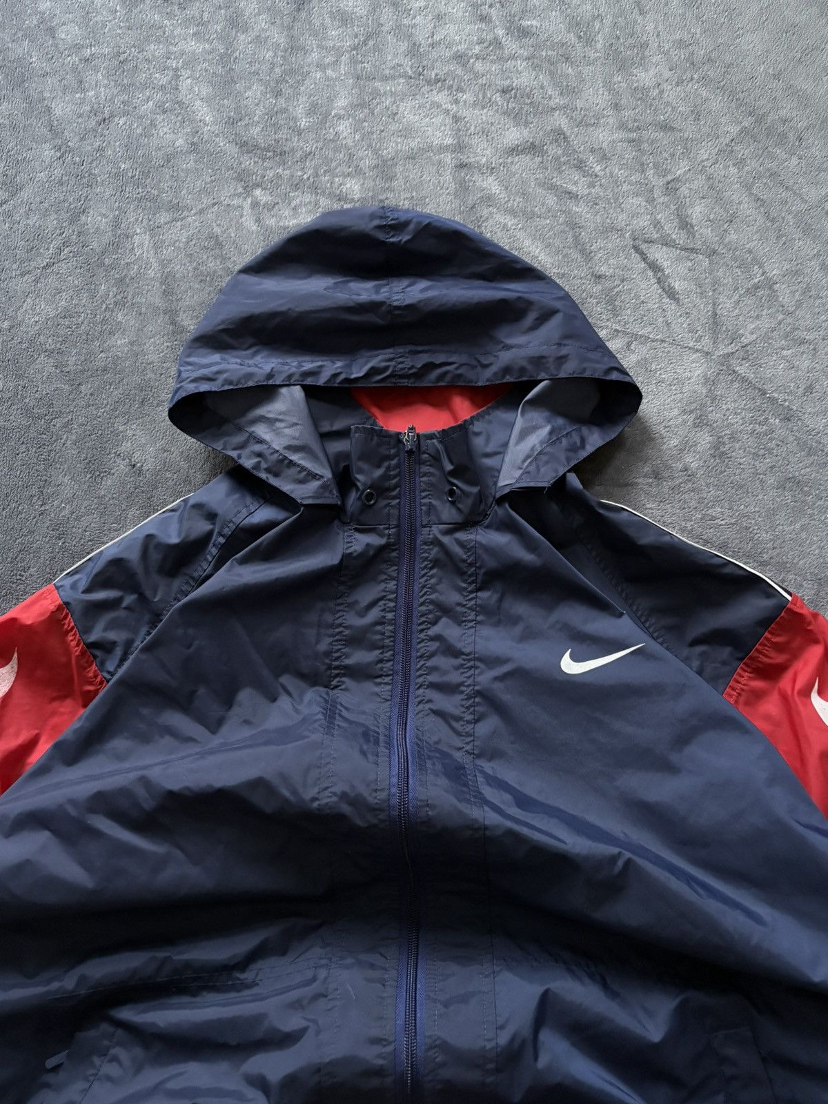 Nike 90s Nike Vintage USA Track Nylon Lampas Jacket Drill Y2K Size US M / EU 48-50 / 2 - 5 Thumbnail