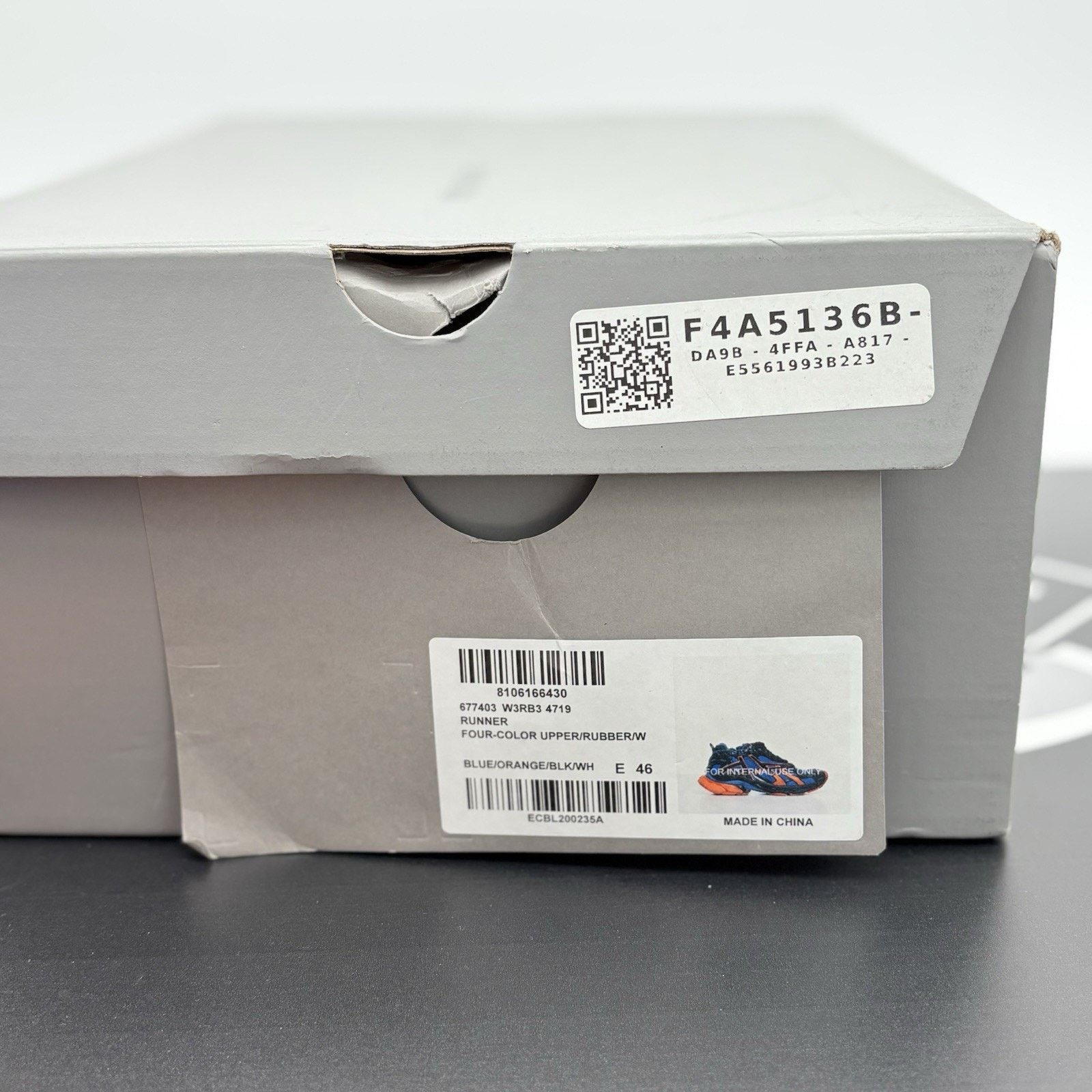 Balenciaga Balenciaga Runner ' Blue Orange Black ' | SUPER CLEAN! Size US 13 / EU 46 - 15 Thumbnail