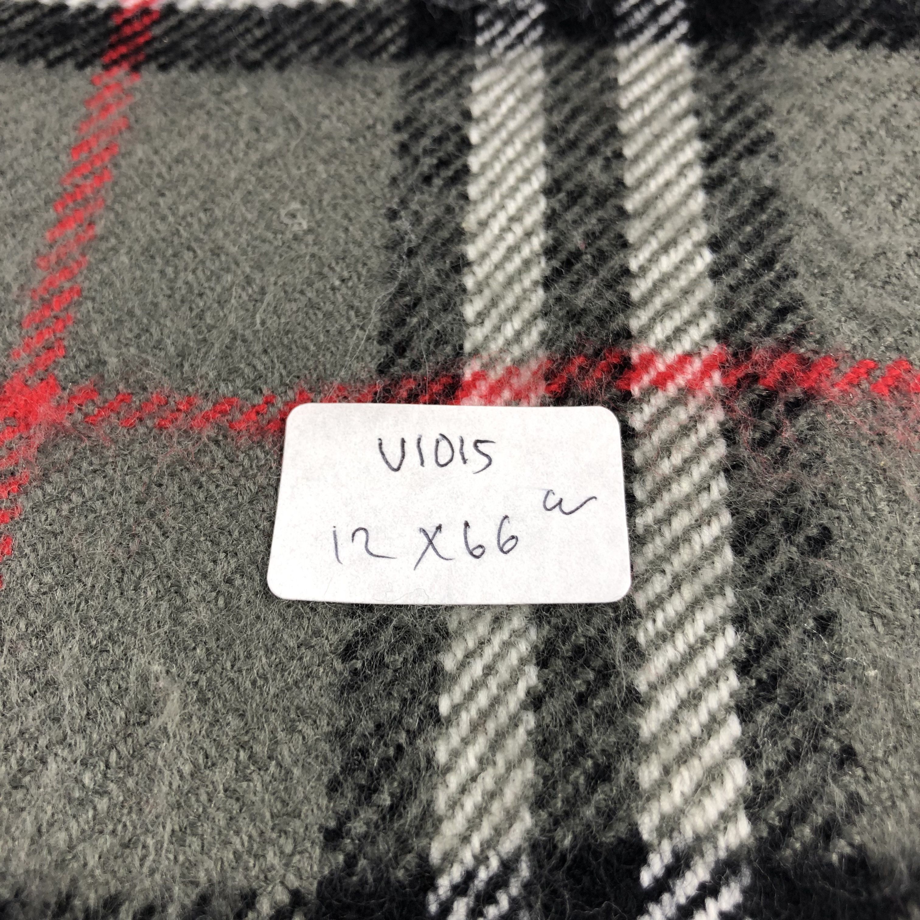 Burberry Burberrys Nova Check Grey Wool Scarf Muffler V1015 Size ONE SIZE - 5 Thumbnail