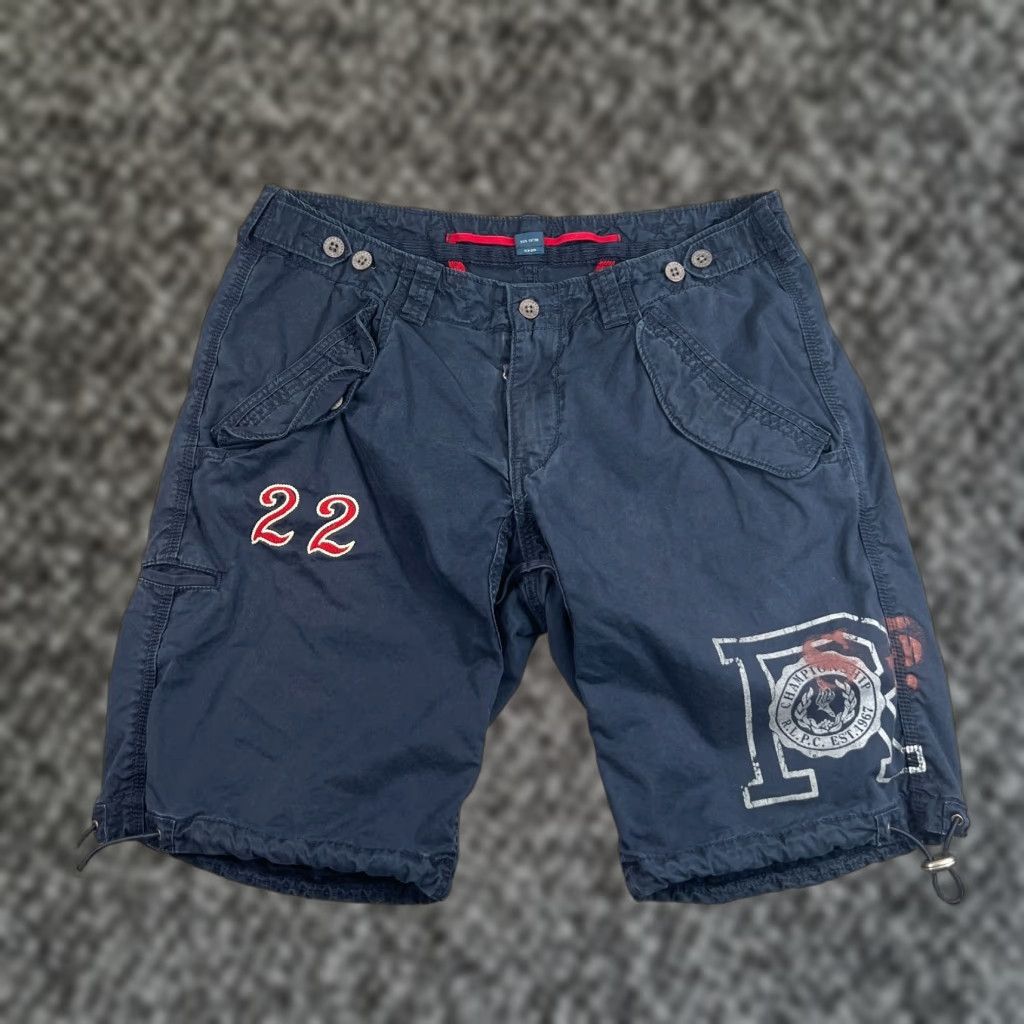 Polo Ralph Lauren VINTAGE Polo Ralph Lauren Cargo Shorts Men 32 Blue 90s Military Pockets Summer Casual Mens Size US XS / EU 42 / 0 - 1 Thumbnail