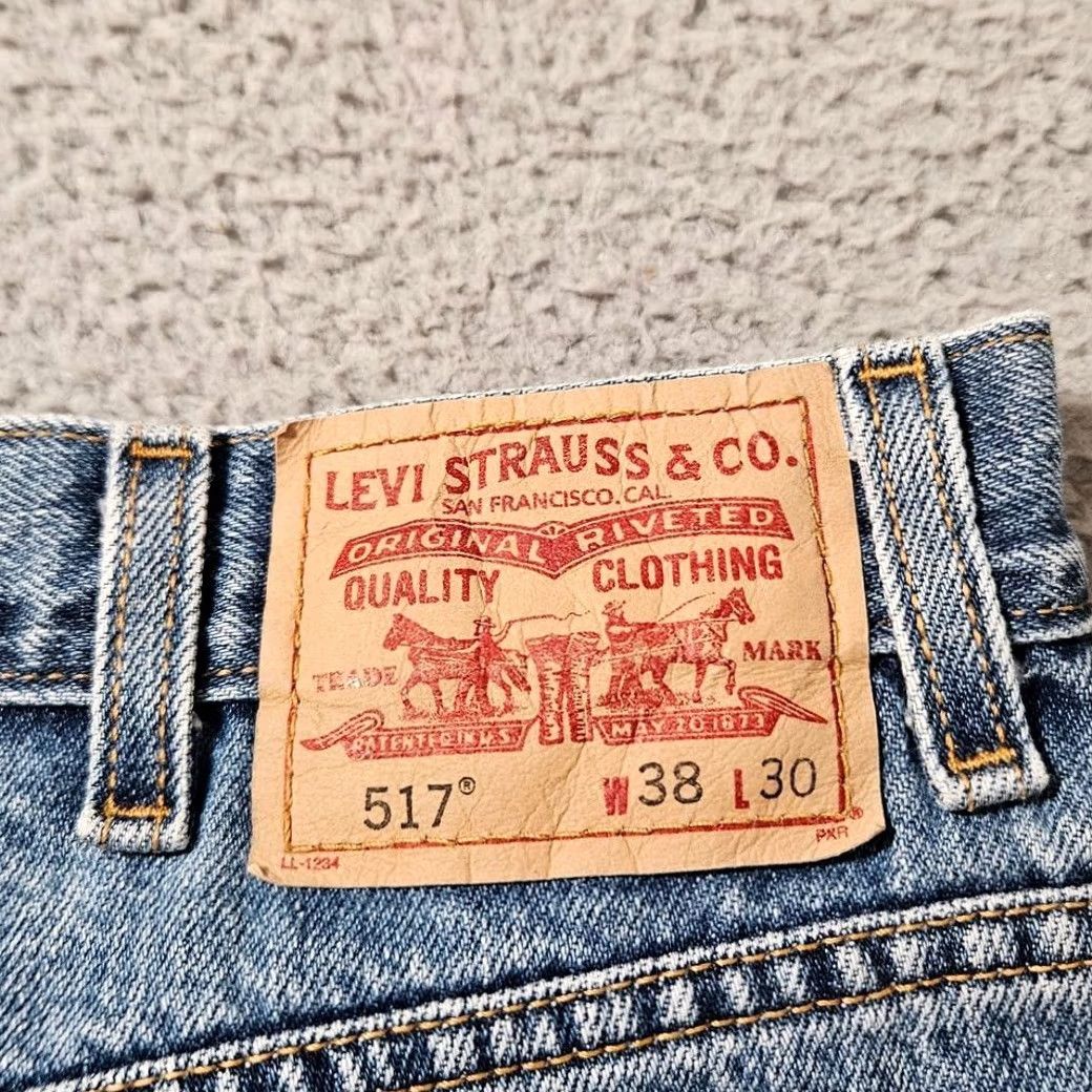 Levi's Levi'S 517 Bootcut Jeans Mens Size 38 Regular Blue Denim Cowboy Rodeo Size US 38 / EU 54 - 5 Thumbnail