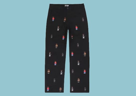 Fuck The Population FTP Bear Chino Pant Black Size US 32 / EU 48 - 1 Thumbnail