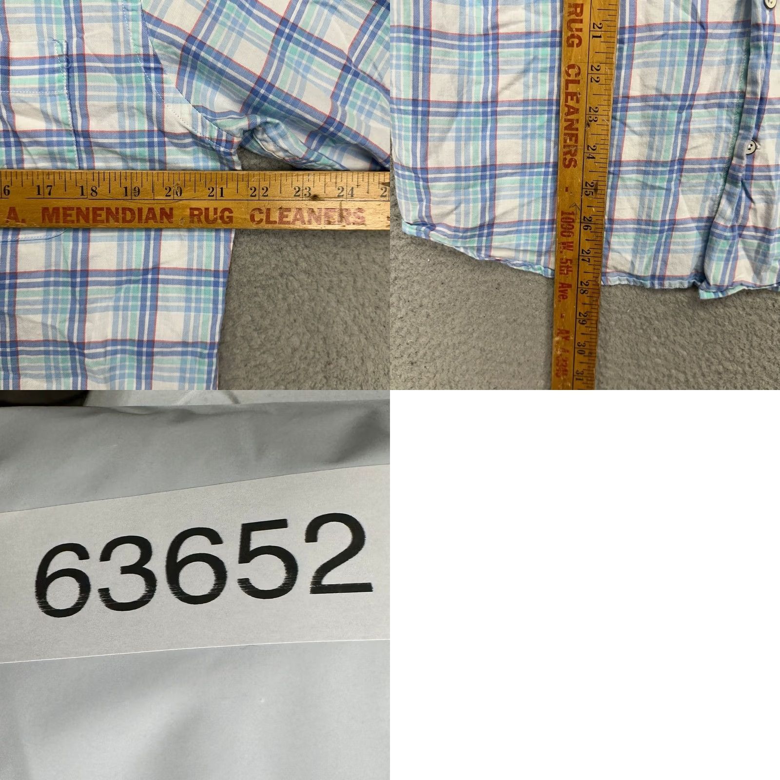 Peter Millar Peter Millar Shirt Mens Medium Blue White Plaid Button Up Long Sleeve Pocket EUC Size US M / EU 48-50 / 2 - 8 Thumbnail
