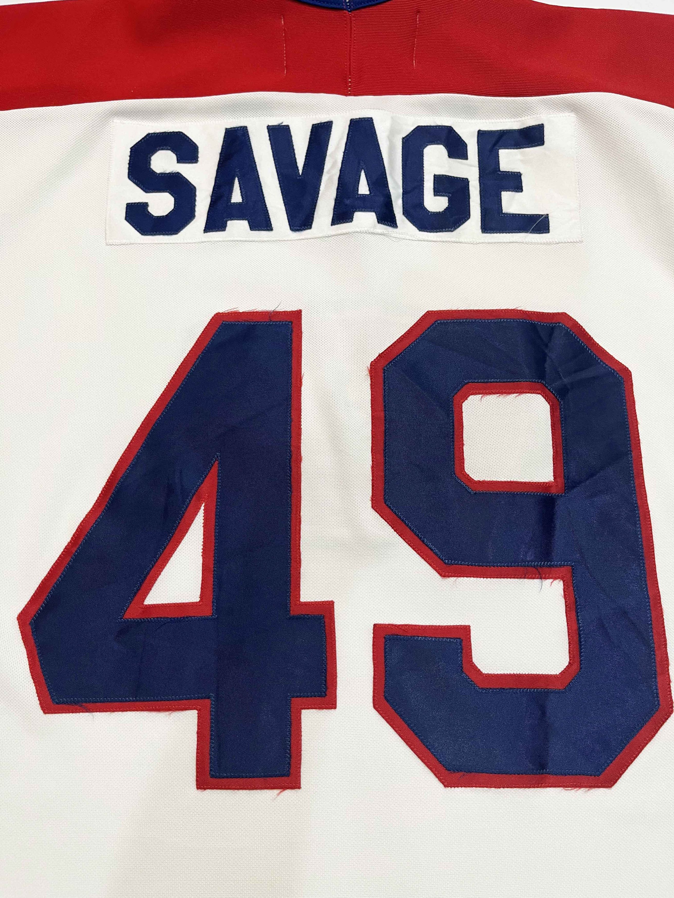 Ccm Vintage CCM Montreal Canadiens SAVAGE #49 NHL Hockey Jersey Size US L / EU 52-54 / 3 - 5 Thumbnail