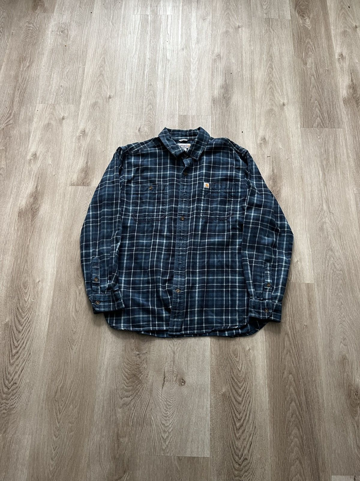 Carhartt Vintage Carhartt Flannel Shirt Size US XL / EU 56 / 4 - 1 Thumbnail