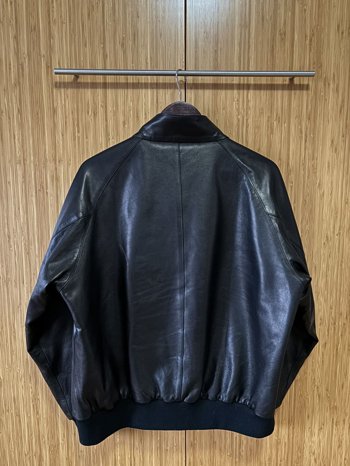 A.PRESSE A. PRESSE Leather Harrington-style Jacket Size US S / EU 44-46 / 1 - 6 Thumbnail