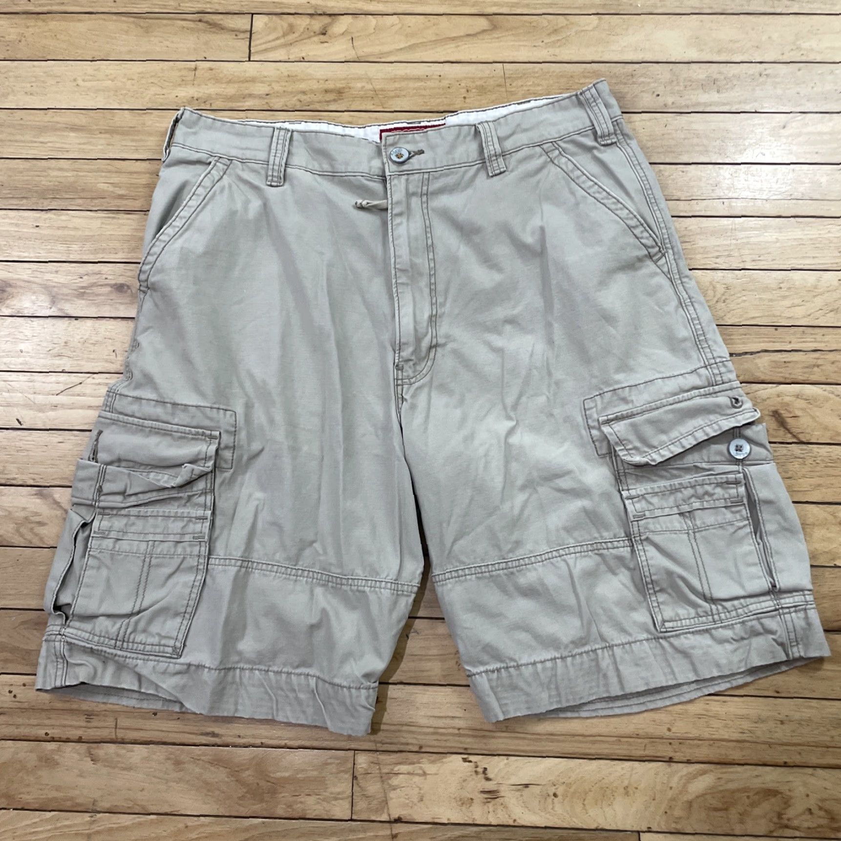 Levi's LEVI'S Cargo Shorts Men W36 Vtg Y2k Chunky Baggy Grunge Cream Cargo Bermuda 10' Size US 36 / EU 52 - 3 Thumbnail