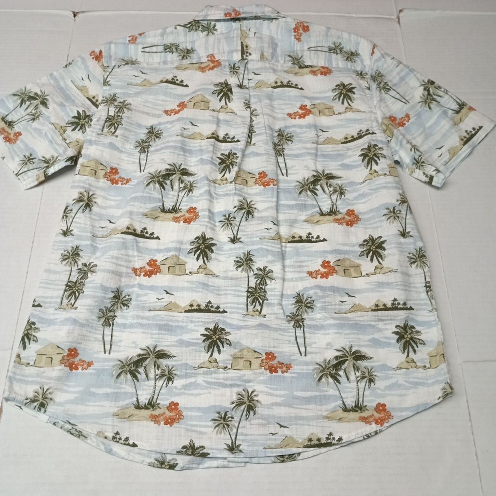 Chaps Chaps Seacoast Wash Chambray Woven Shirt Men's L White Sand Size US L / EU 52-54 / 3 - 7 Thumbnail