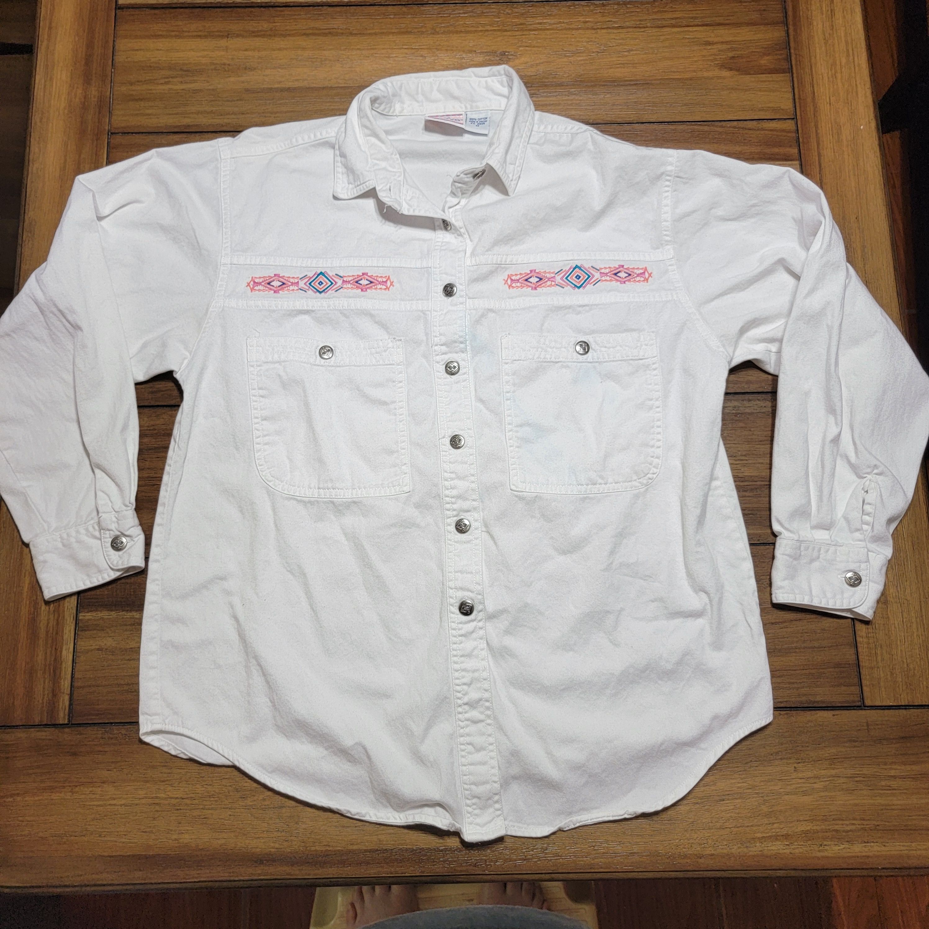 Other Nuovo LS Southwestern Shacket w/ Embroidery - Medium Size M / US 6-8 / IT 42-44 - 1 Thumbnail