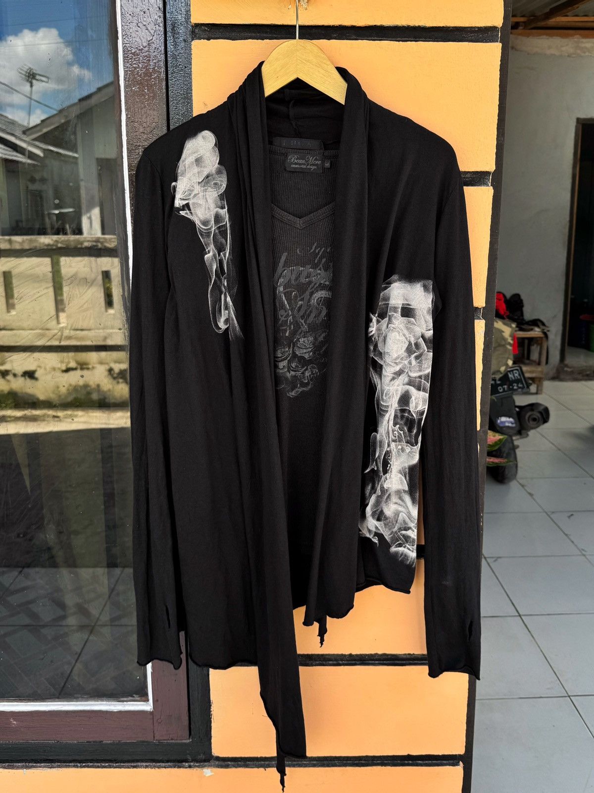 If Six Was Nine ❤️SOLD❤️ Smoke cardigan Fuga ifsix lgb ys yohji style Size US M / EU 48-50 / 2 - 2 Thumbnail
