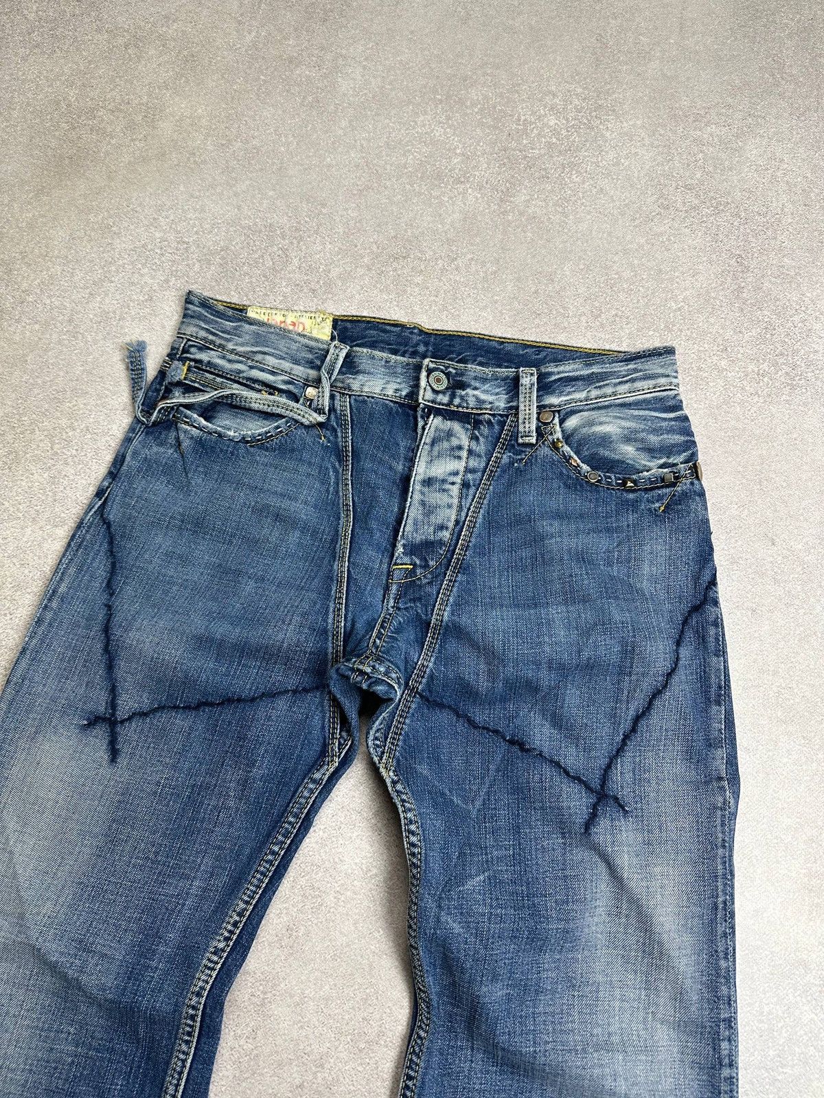 Japanese Brand Vintage Japrag Japanese Grunge Avantgarde Baggy Jeans Rare Size US 30 / EU 46 - 3 Thumbnail