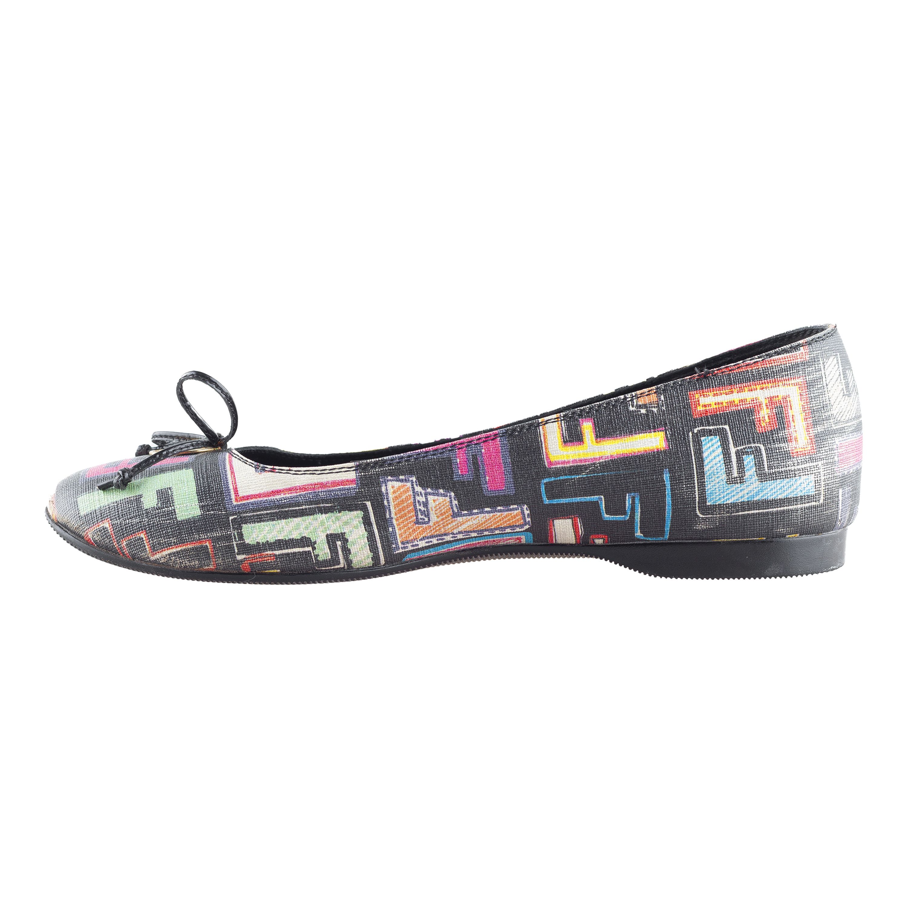 Fendi Fendi Zucca Monogram Vintage Black Flats (36,5 IT/37,5 EU) Size US 6.5 / IT 36.5 - 6 Thumbnail