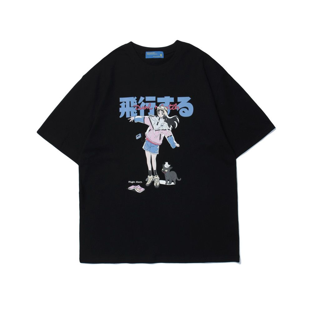Japanese Brand × Vintage Anime print men's street fashion loose tee Size US L / EU 52-54 / 3 - 1 Thumbnail