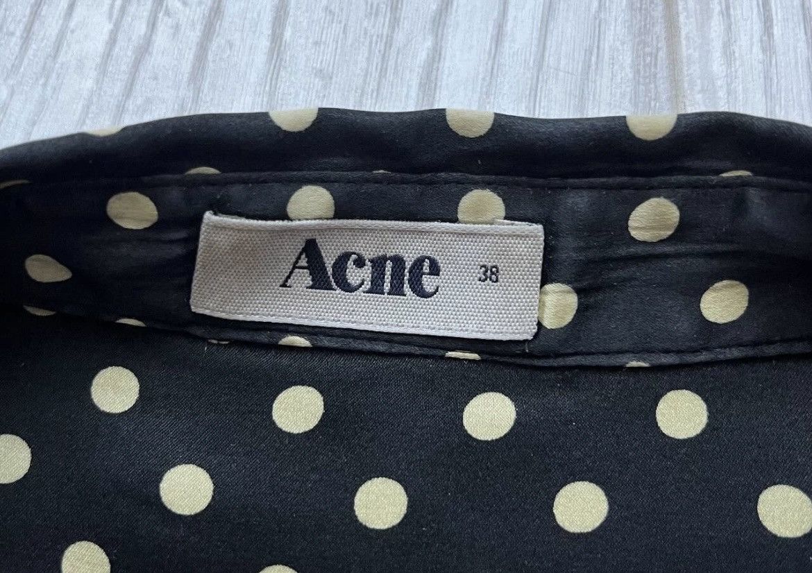 Acne Studios Acne Studios “Allowed Dots” Silk Shirt – Size 38 (US S/M) Size M / US 6-8 / IT 42-44 - 10 Thumbnail