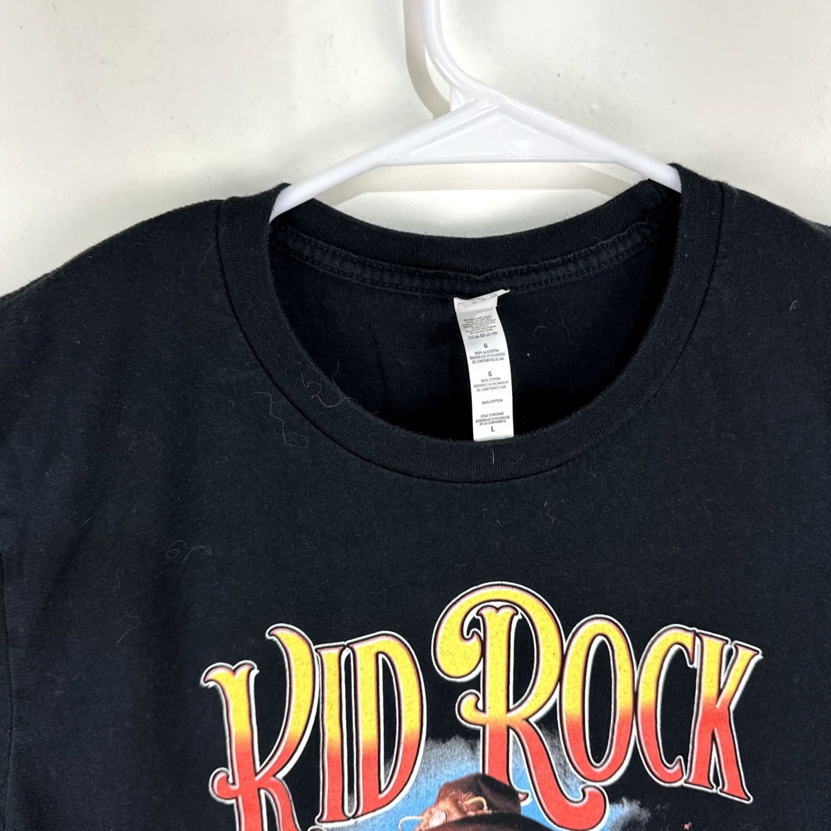 Vintage VINTAGE Kid Rock AMERICAN BAD ASS Tour Concert T Shirt Tee Large Black Size US L / EU 52-54 / 3 - 5 Thumbnail