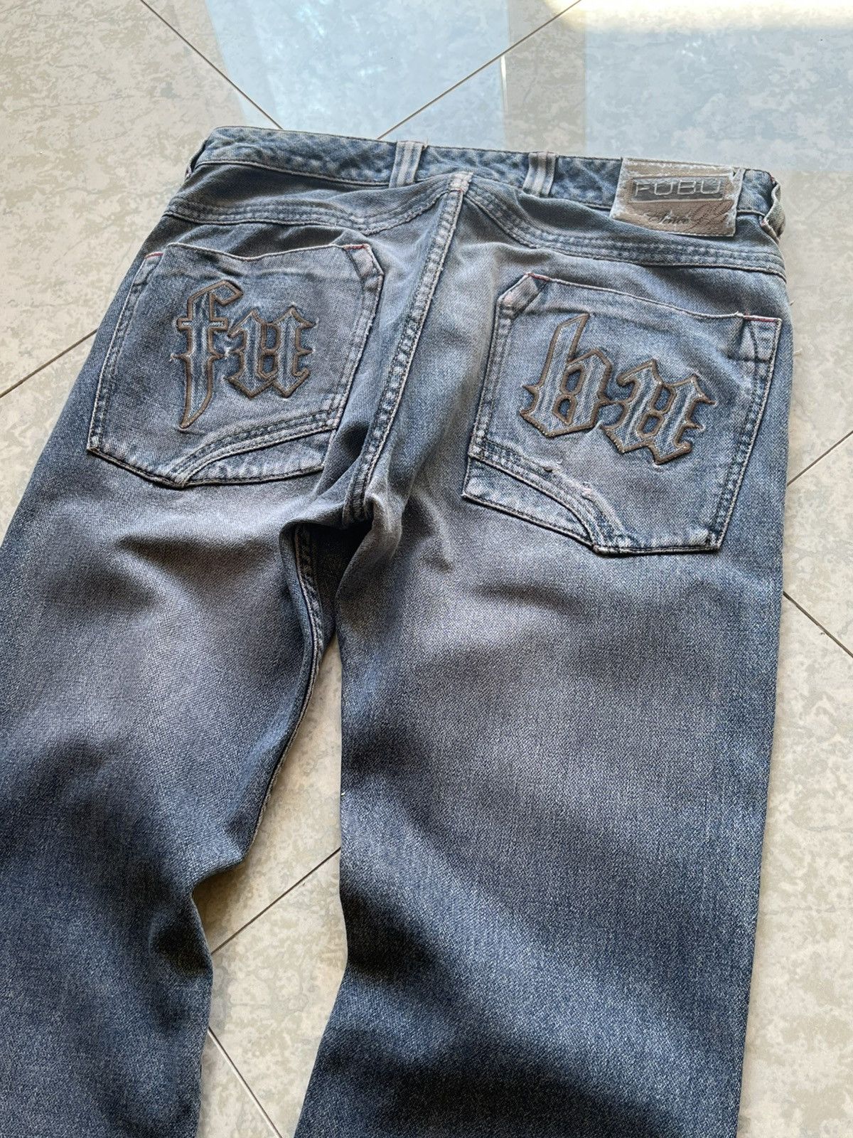 Fubu FUBU Vintage Y2K Jeans Embroidered Streetwear Hip Hop 90s Size US 30 / EU 46 - 14 Thumbnail