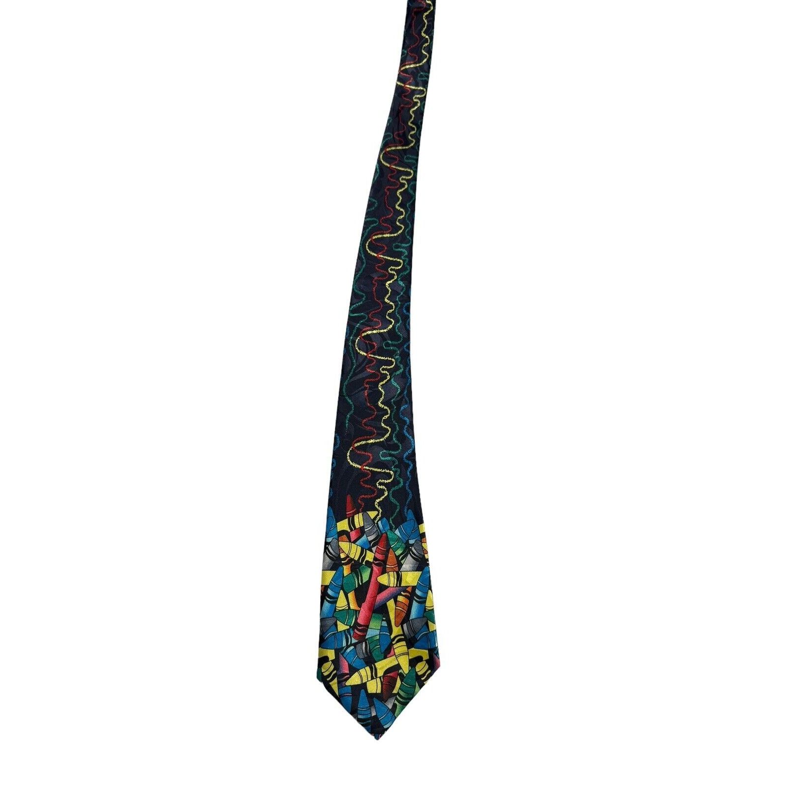 Other Fratello Crayon Scribbles Drawing Teacher Education NeckTie Size ONE SIZE - 3 Thumbnail