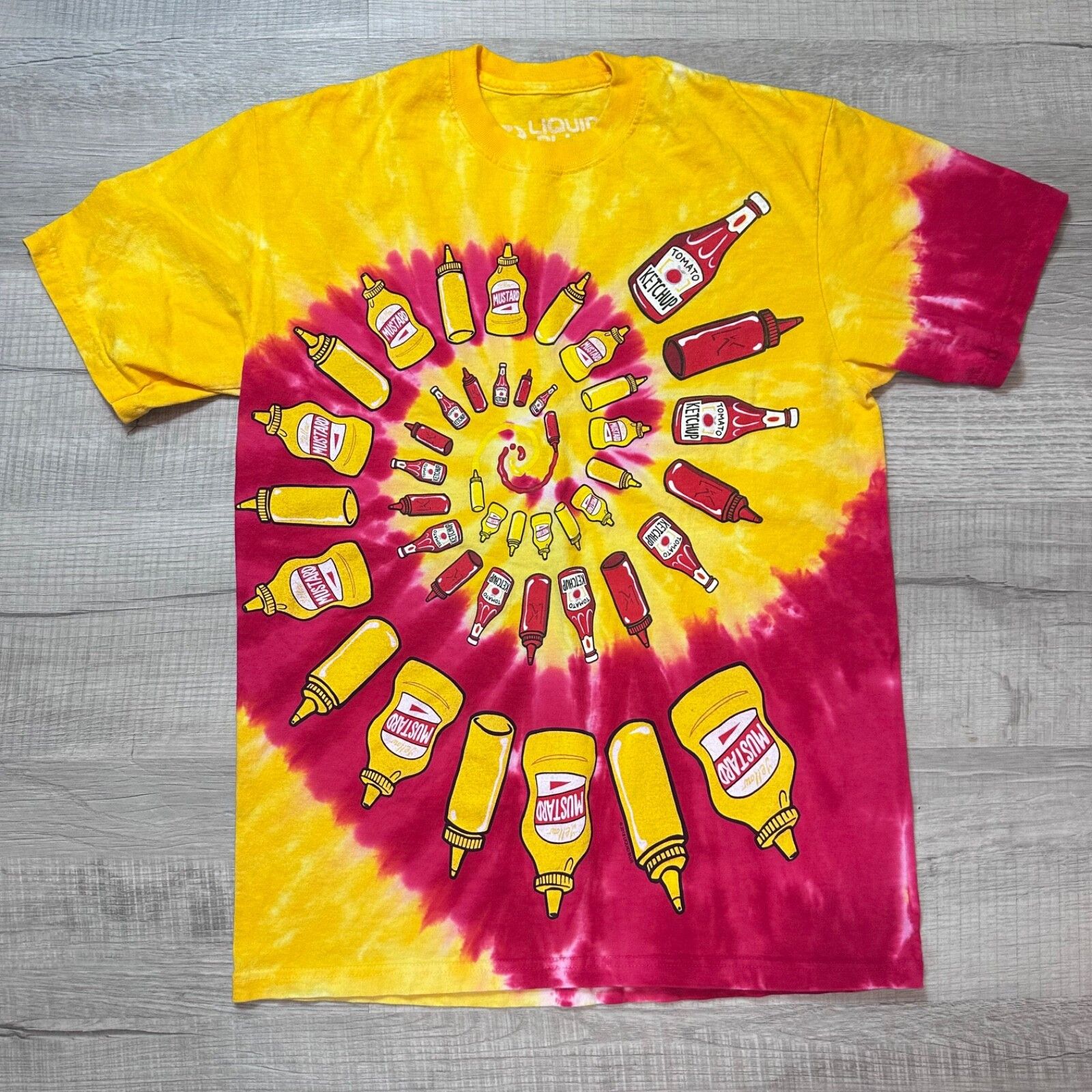 Liquid Blue Liquid Blue Shirt Ketchup Mustard Men's Medium Tie Dye Size US M / EU 48-50 / 2 - 1 Thumbnail