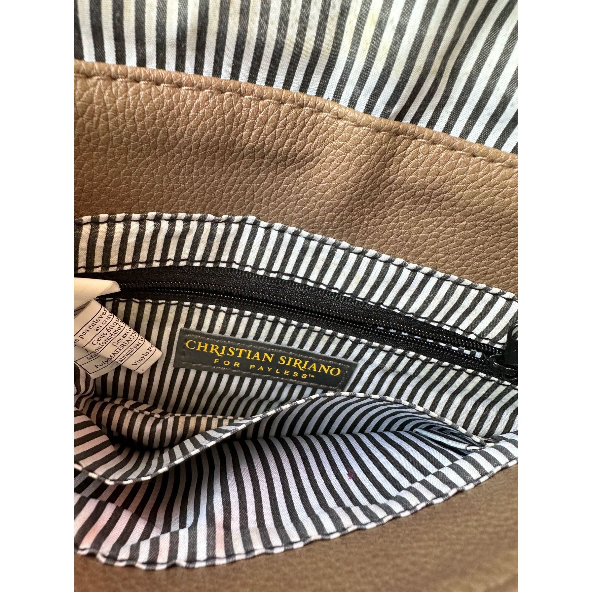 Other Christian Soriano for Payless Taupe Crossbody Bag with Zippe Size ONE SIZE - 8 Thumbnail