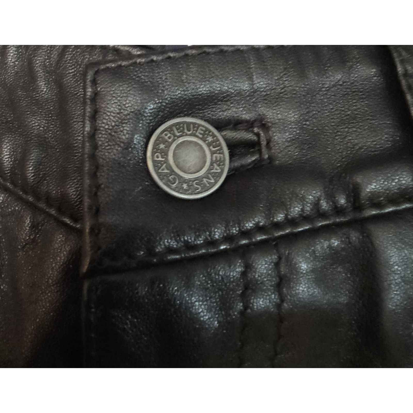 Gap GAP Womens Genuine Soft Leather Motorcycle Western Punk 2 Size 27" / US 4 / IT 40 - 8 Thumbnail
