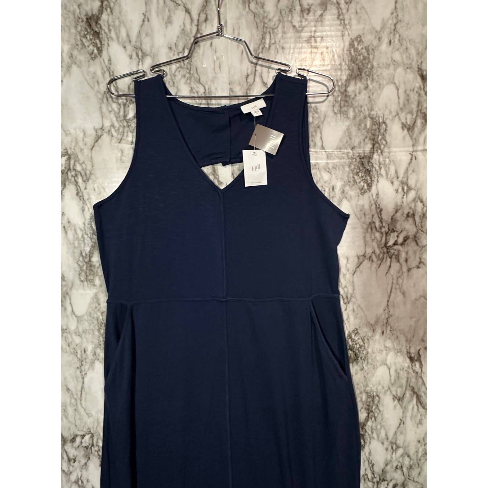 J. Jill J. Jill Cutout Sleeveless Everyday Tunic Maxi Dress Blue - M Size M / US 6-8 / IT 42-44 - 3 Thumbnail